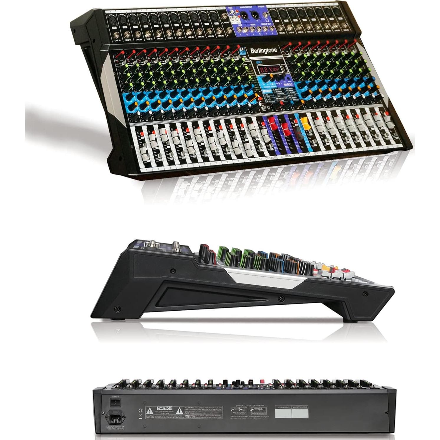 Mezclador de Audio Bluetooth Berlingtone BR-20MX 20 Canales