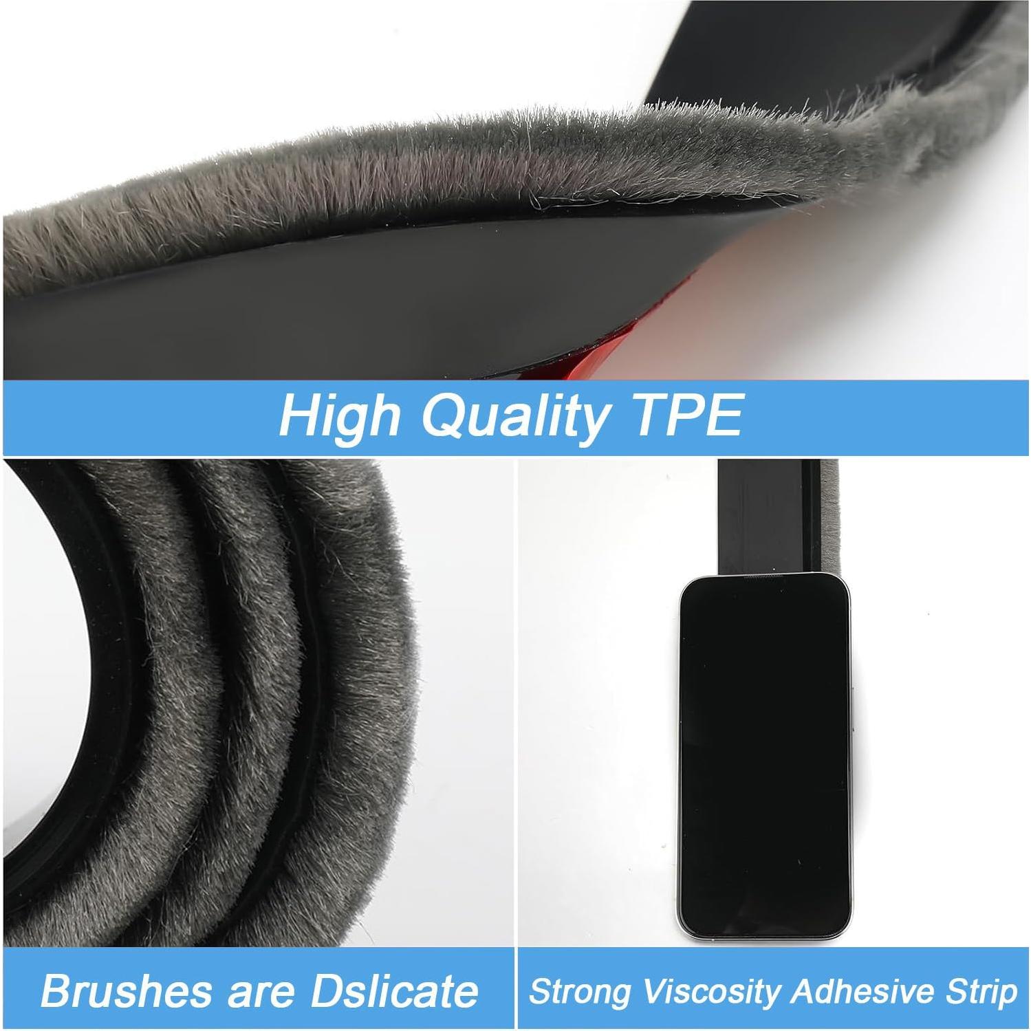 Tapón de Corrientes de Aire para Puerta Negro 5.08 cm x 99 cm