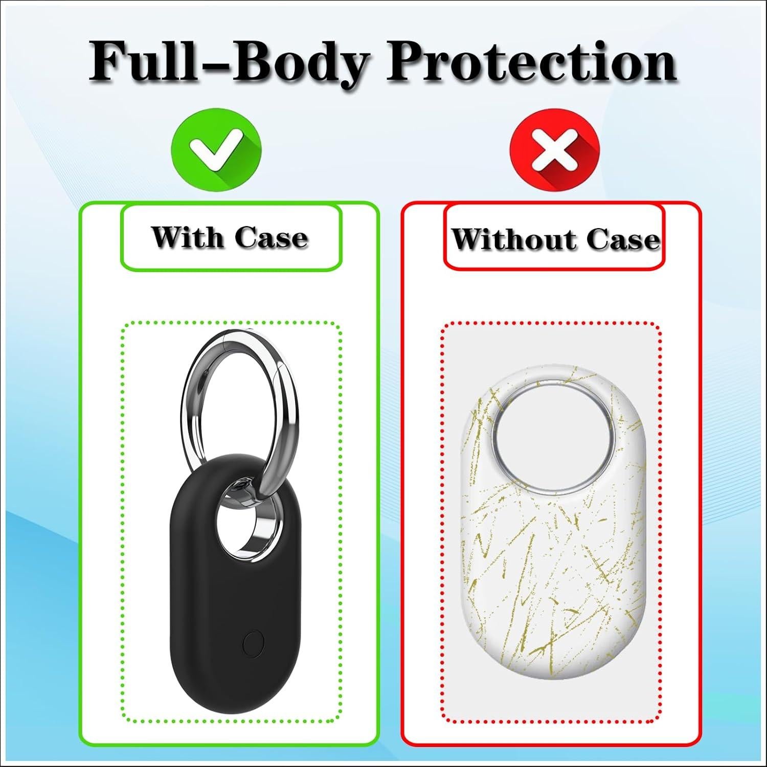 Funda de Silicona Rzttwl para Samsung Galaxy SmartTag 2 - 2 Paquetes