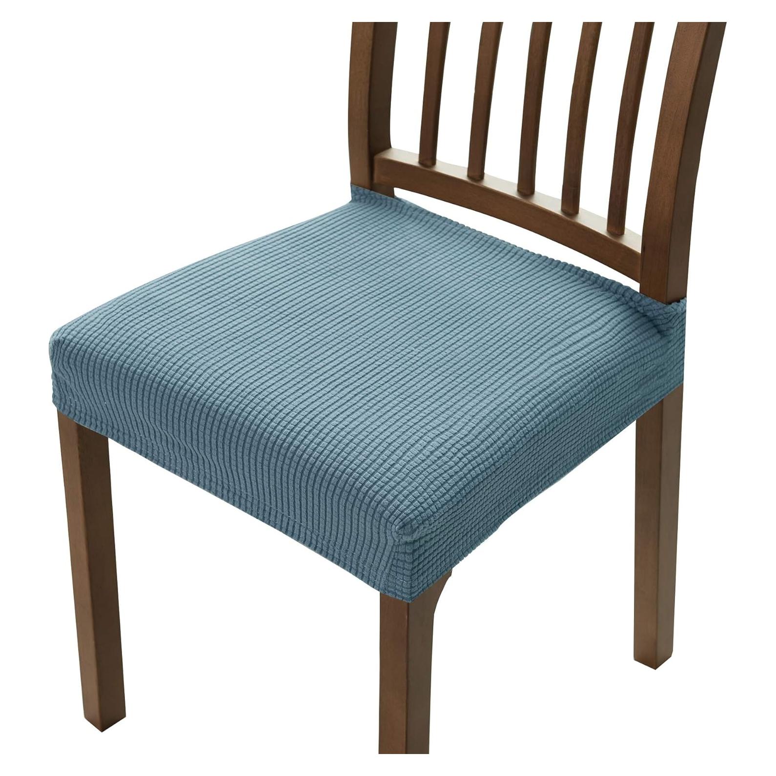 Fundas de Silla DyFun Jacquard Azul Humo 2 Piezas