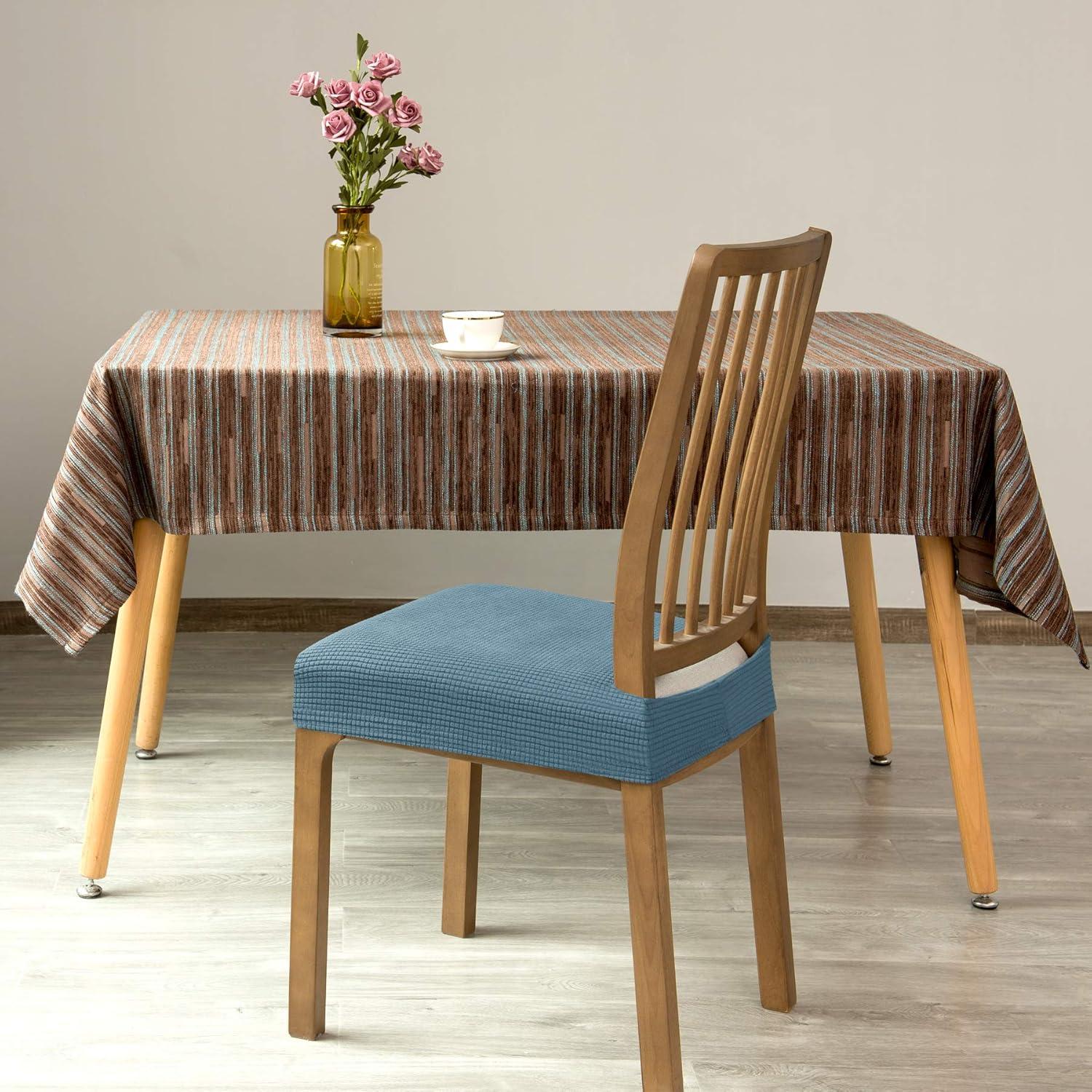 Fundas de Silla DyFun Jacquard Azul Humo 2 Piezas