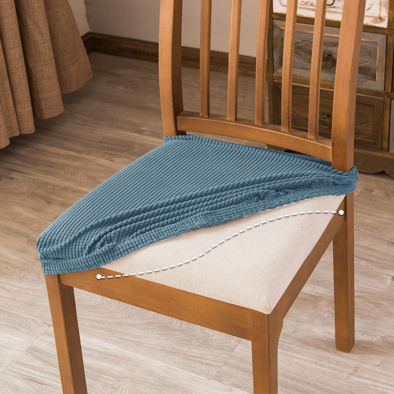 Fundas de Silla DyFun Jacquard Azul Humo 2 Piezas