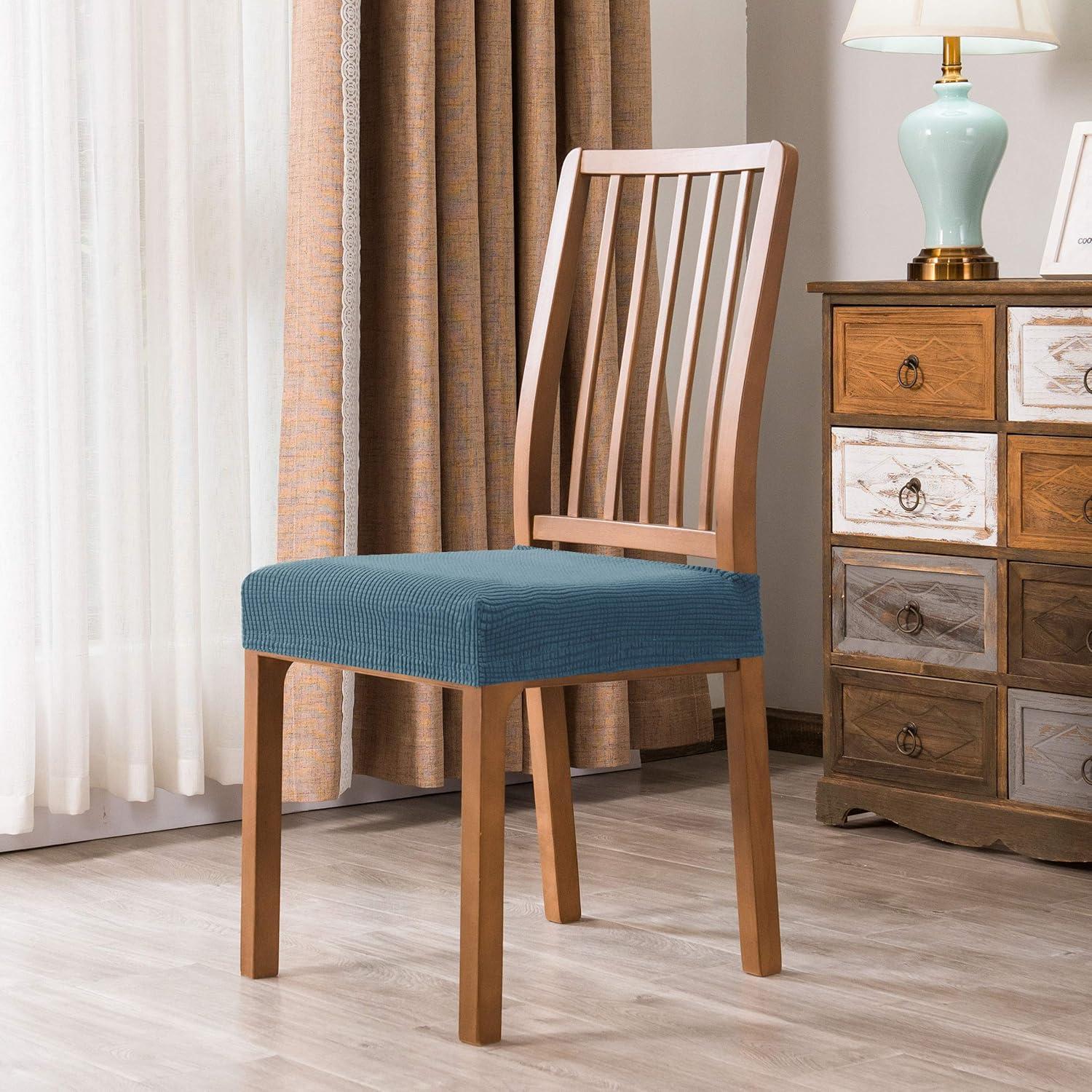 Fundas de Silla DyFun Jacquard Azul Humo 2 Piezas