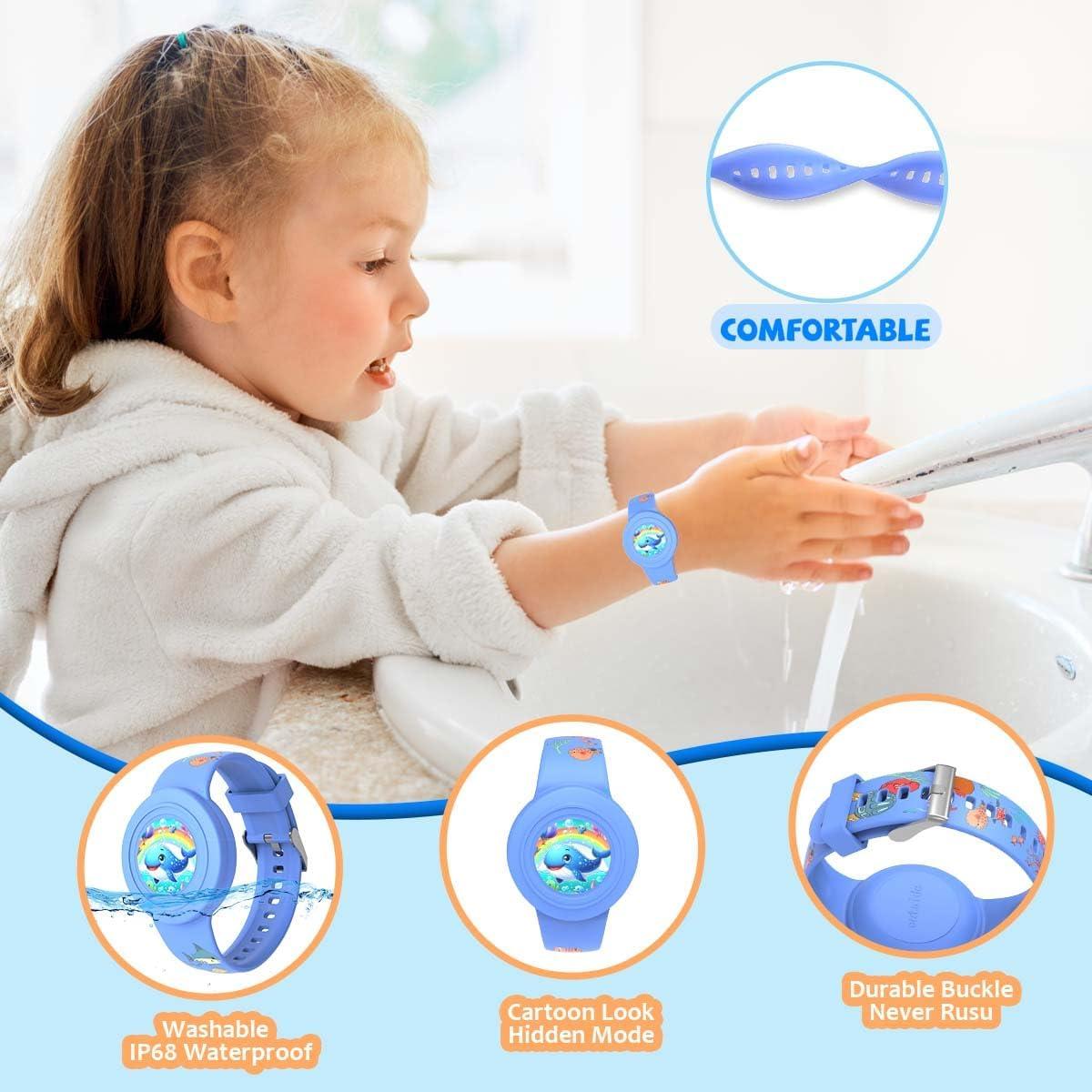 Brazalete Impermeable para AirTag Niños BIQIRE - 2 Pack