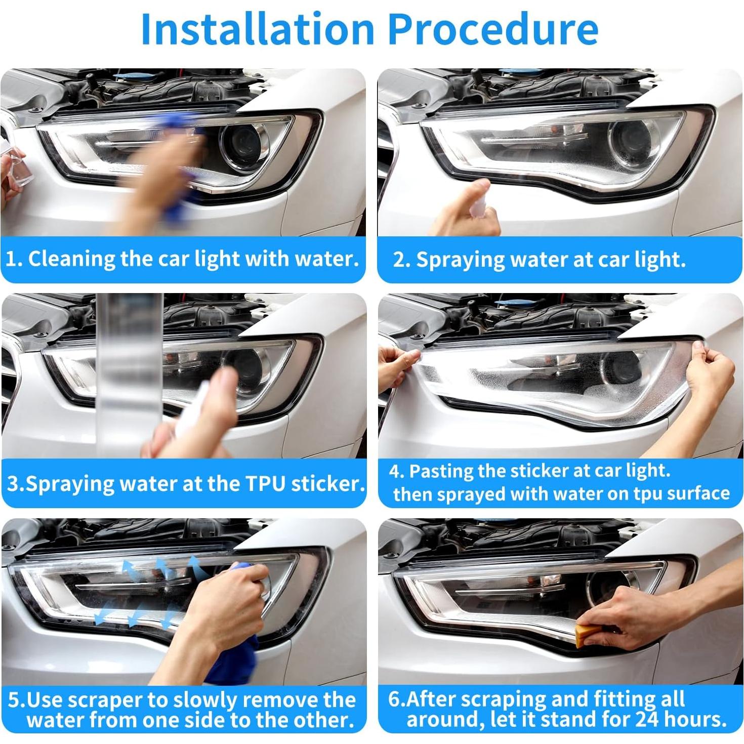 Película Protectora para Faros Toyota RAV4 2019-2025 LUNQIN