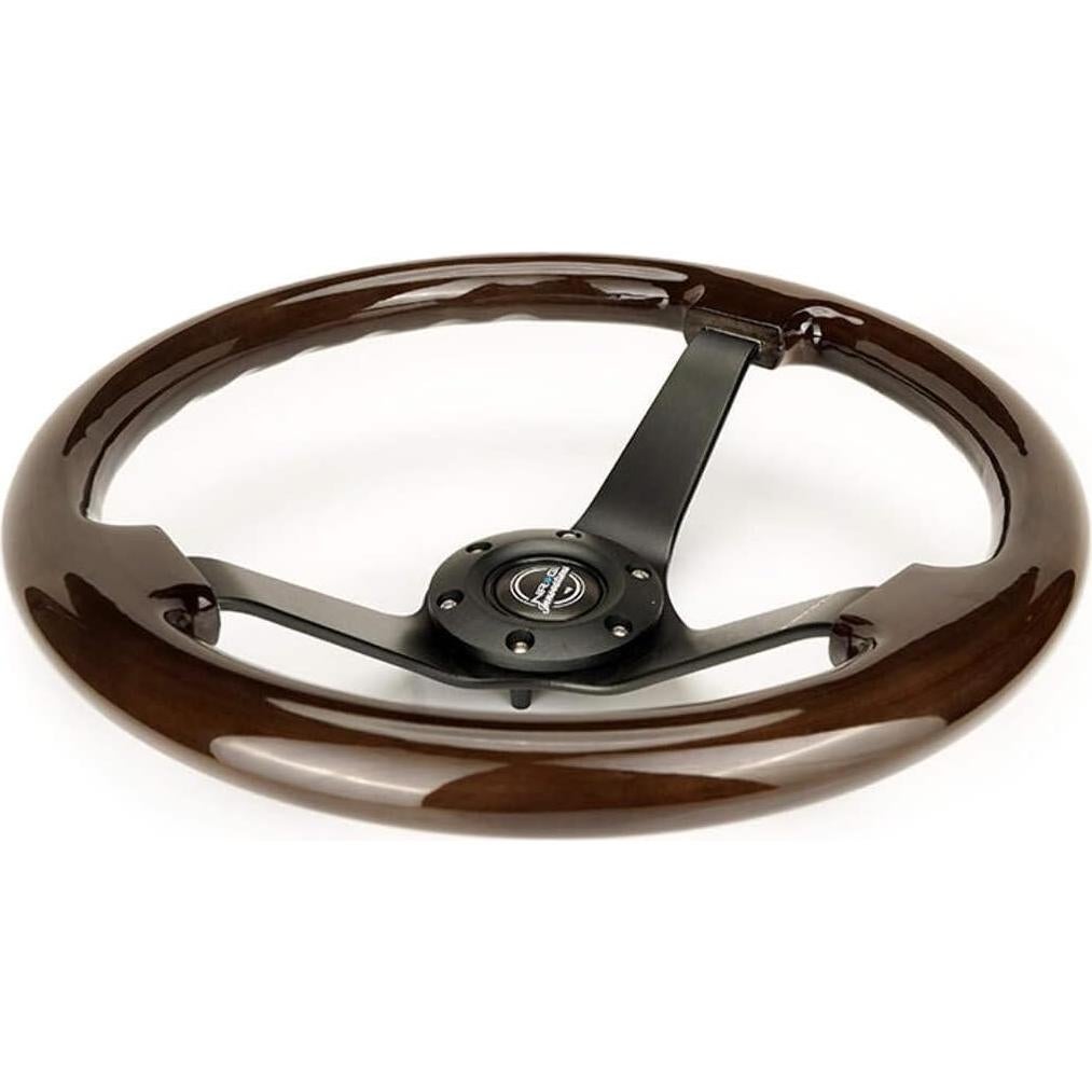 Volante Reforzado NRG Innovations 350mm Madera Oscura 3 Rayos