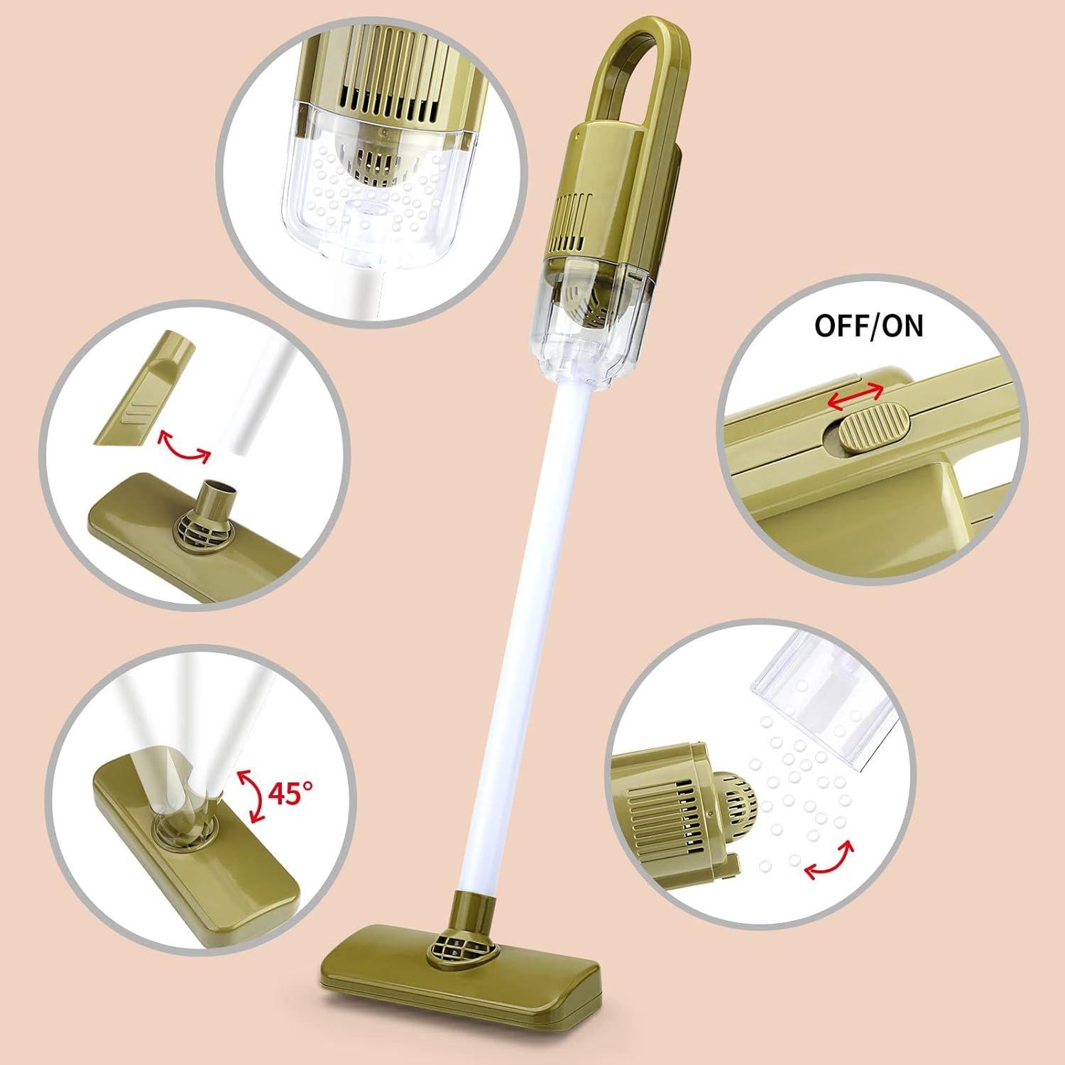 Juego de Limpieza para Niños Jovow 20 Piezas Aspiradora Real