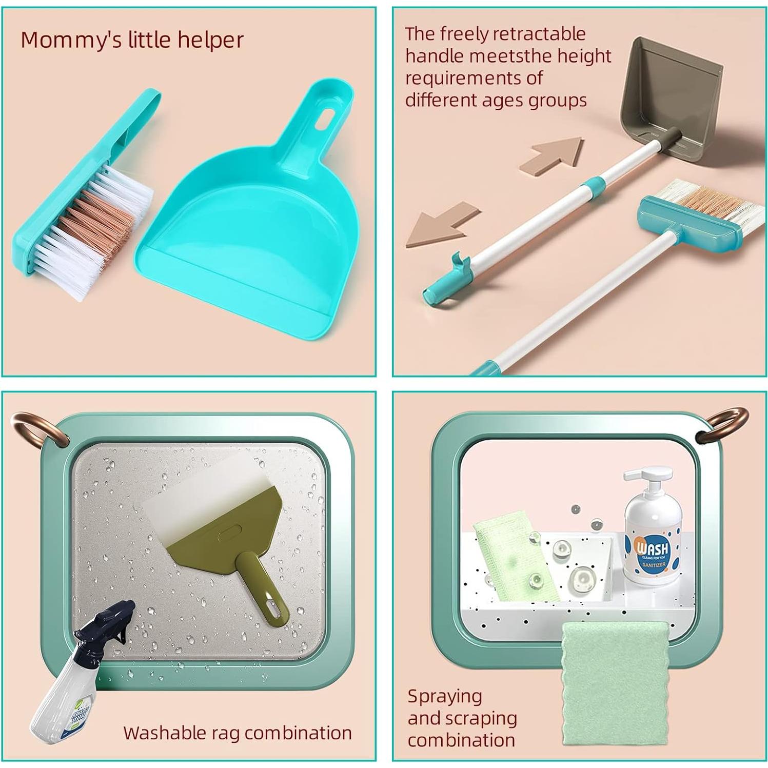 Juego de Limpieza para Niños Jovow 20 Piezas Aspiradora Real