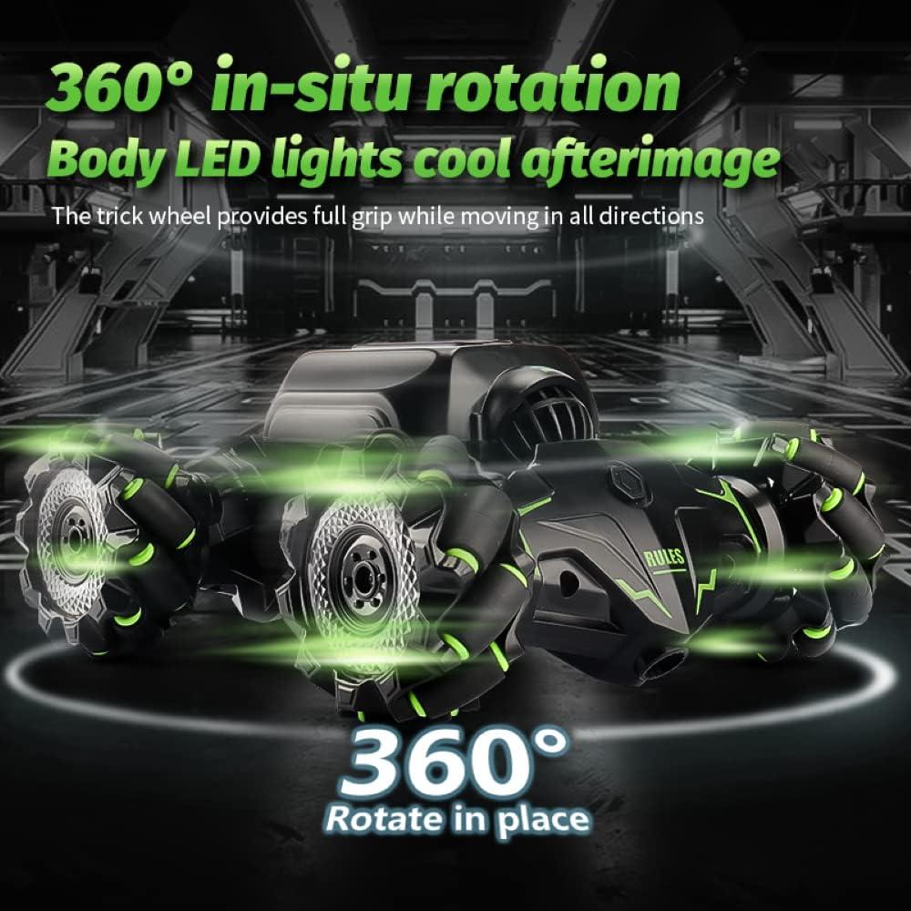 Coche de Control Remoto Asou JC02 4WD Acrobacias Verde