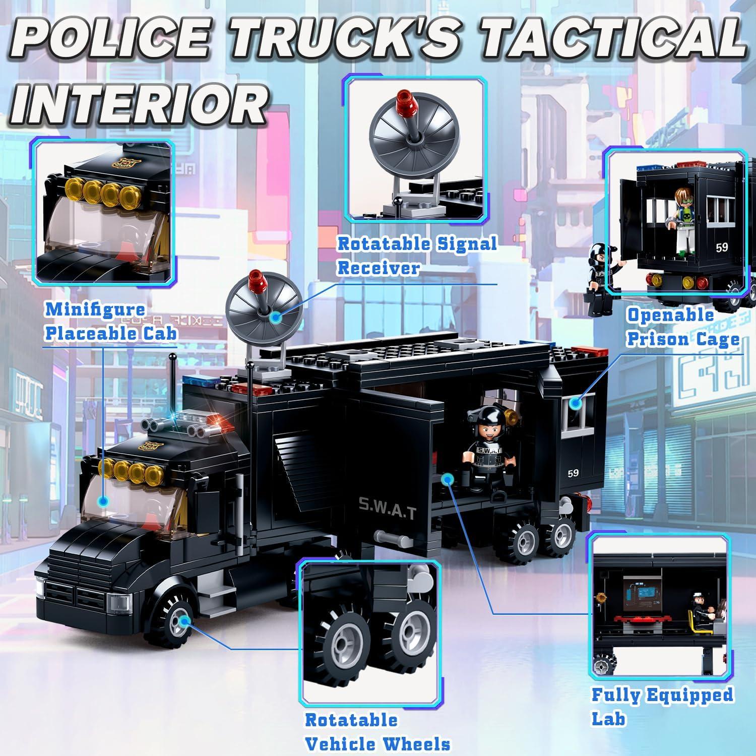 Juego de Construcción Persecución Policial Sluban 540 PCS