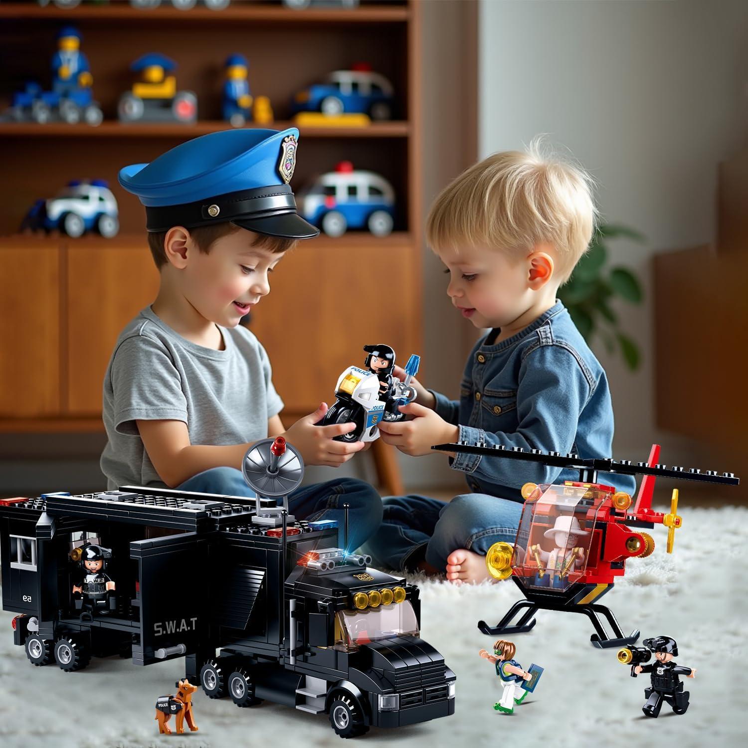 Juego de Construcción Persecución Policial Sluban 540 PCS