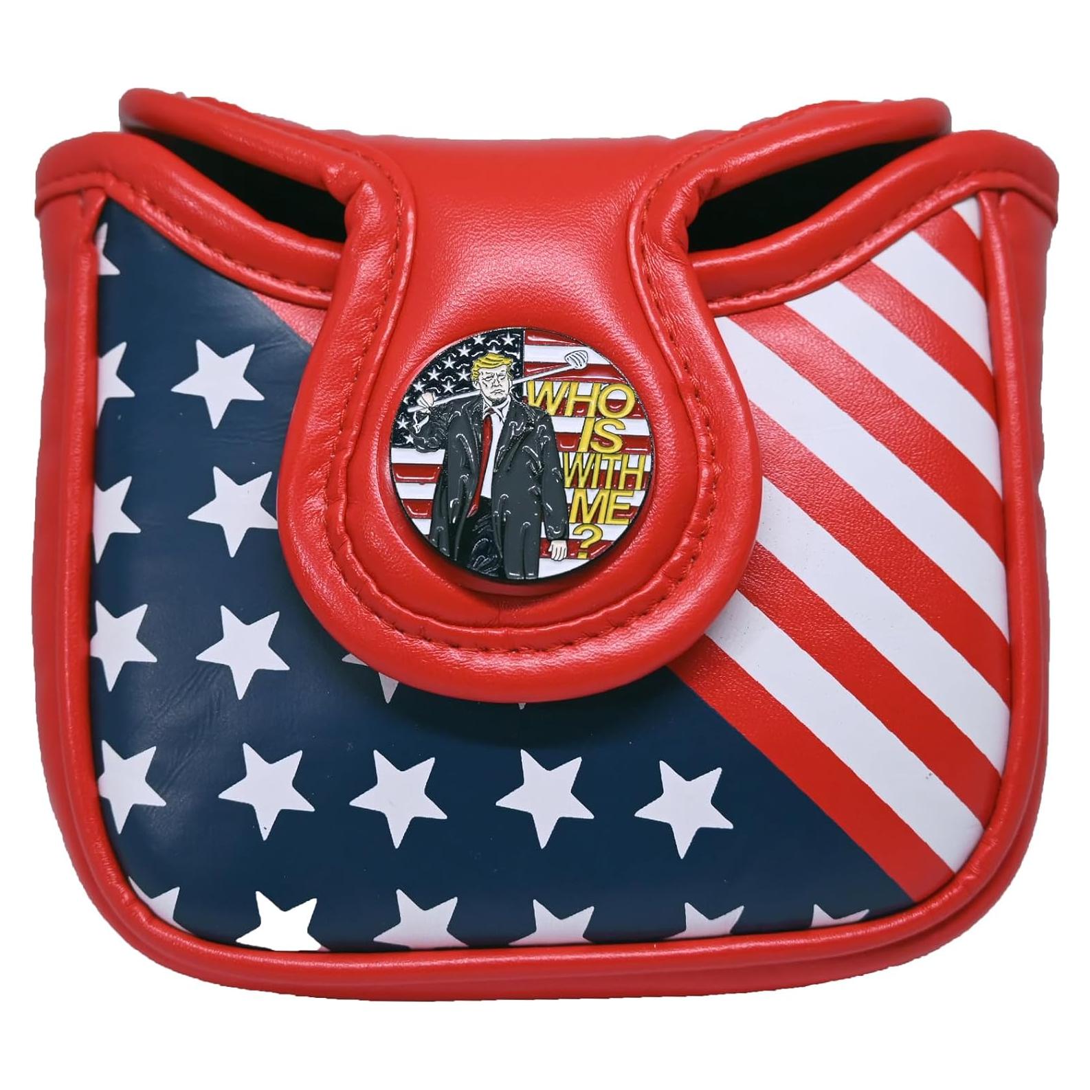 Cubierta de Cabeza de Golf KONWLONG Putter Mallet Rojo