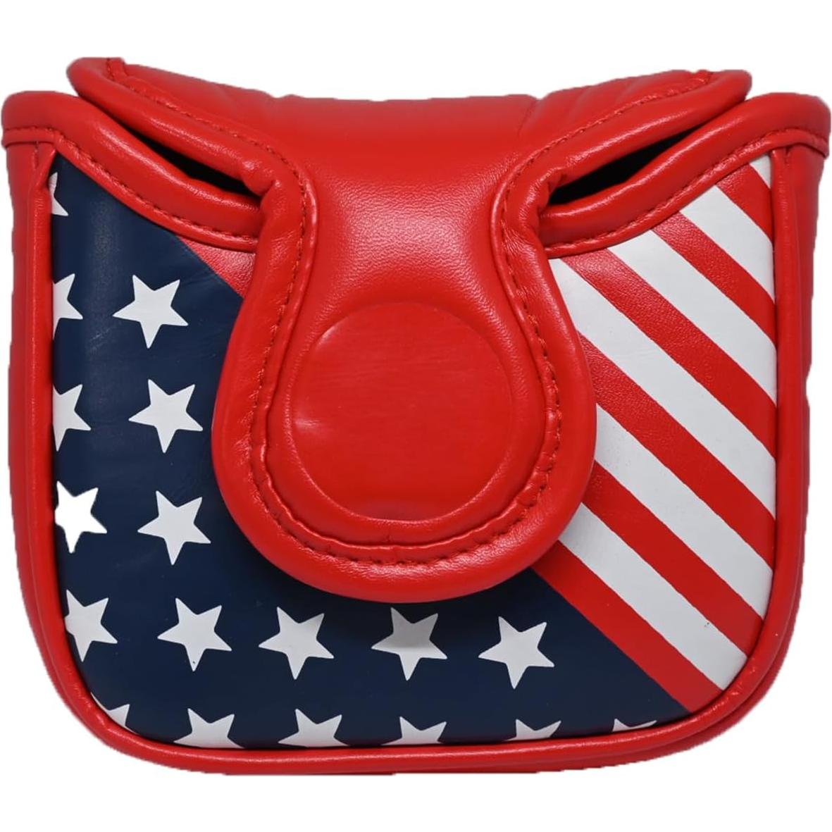 Cubierta de Cabeza de Golf KONWLONG Putter Mallet Rojo