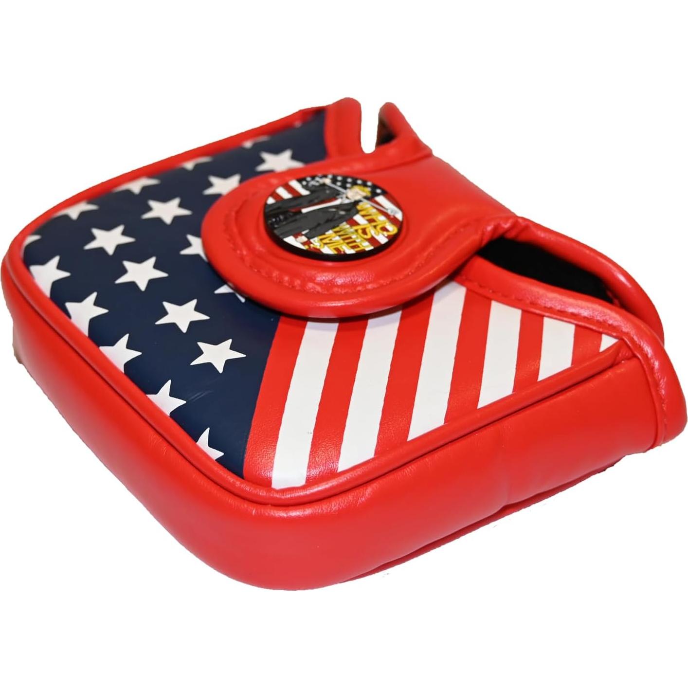 Cubierta de Cabeza de Golf KONWLONG Putter Mallet Rojo