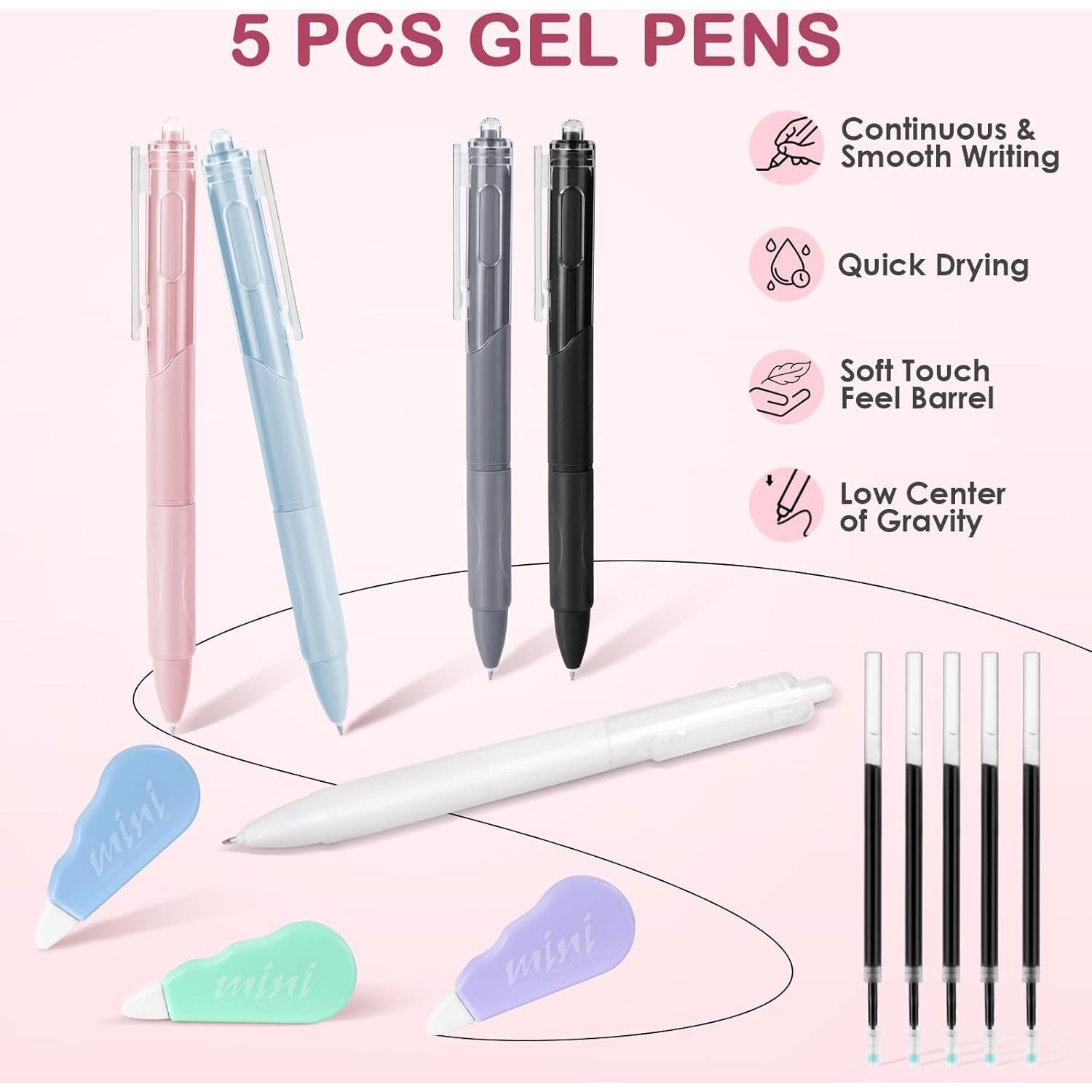 Estuche de Lápices Mikiwon con 54 Suministros Escolares