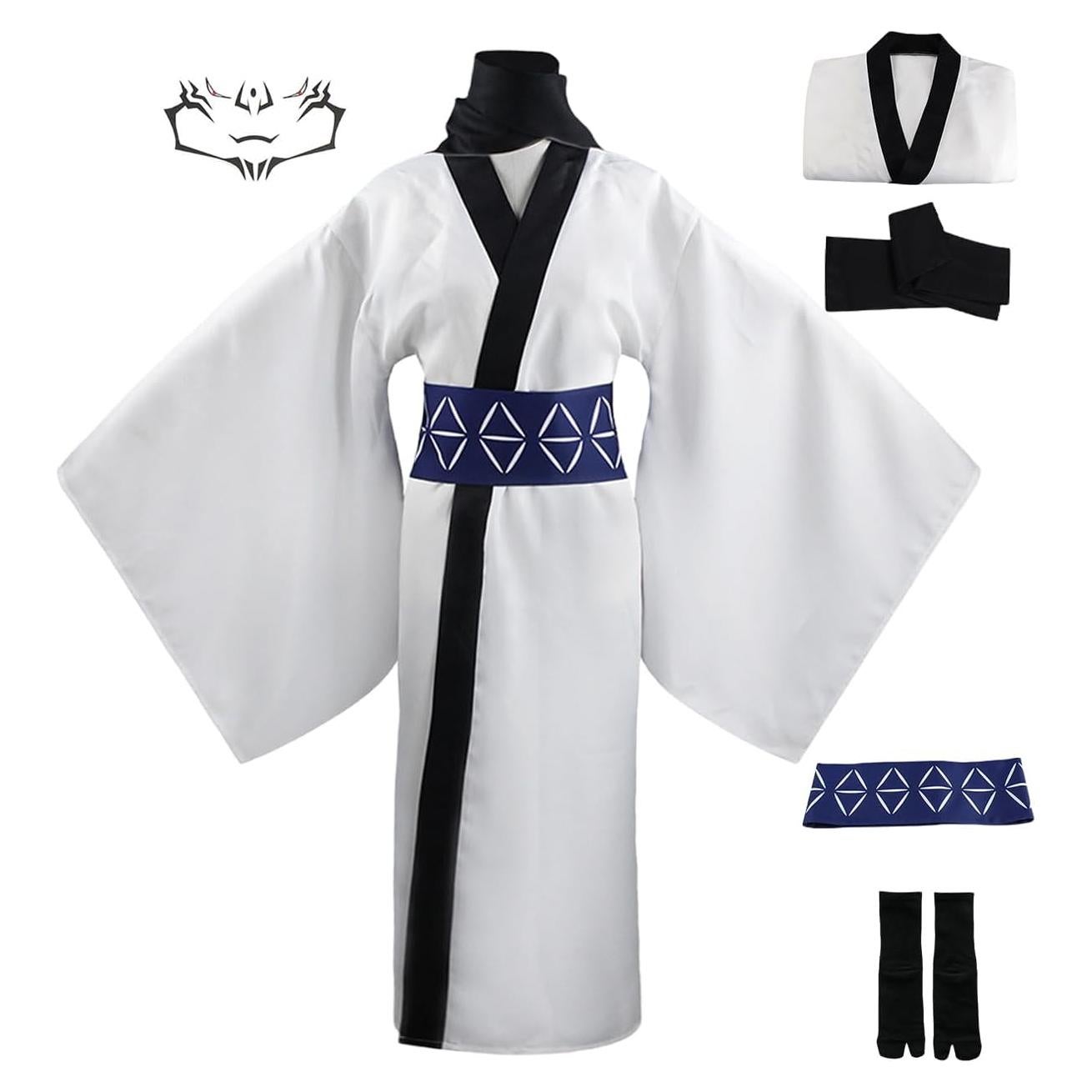 Kimono Cosplay Sukuna Jujutsu Kaisen Hombre Blanco con Tatuaje