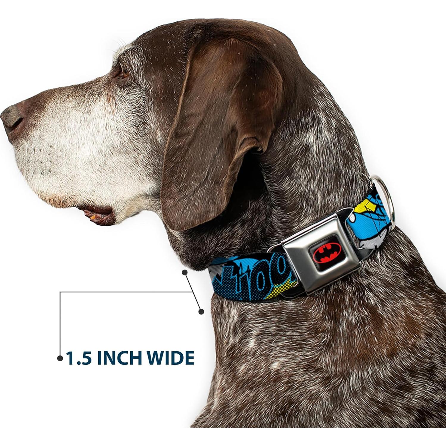Collar de Perro Buckle-Down Batman 2.54 cm Ajustable Pequeño