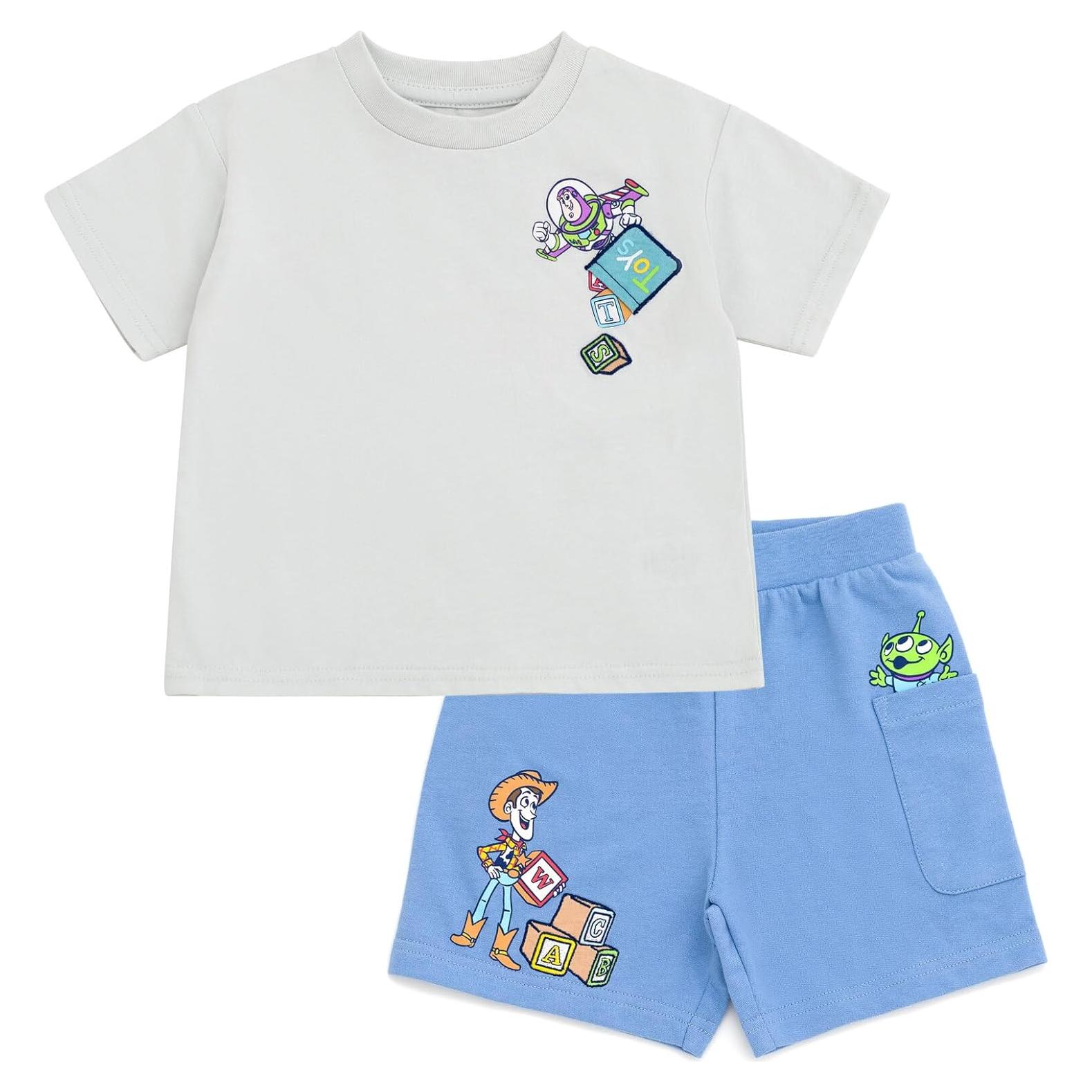 Conjunto camiseta y pantalones cortos Disney 0-3 meses Toy Story