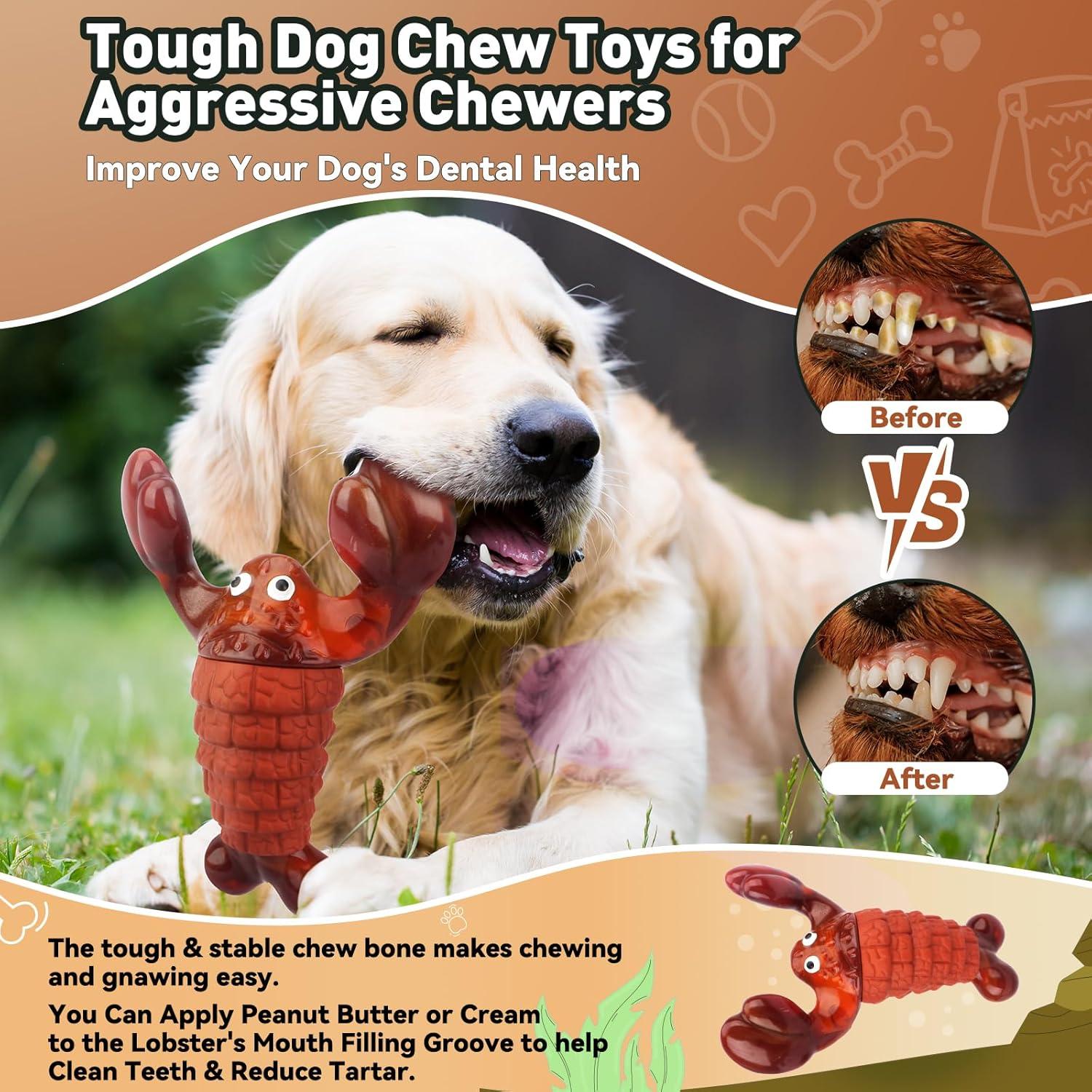 Juguete para Perros Masticadores BIKIISEN Langosta Rojo 35.56 cm