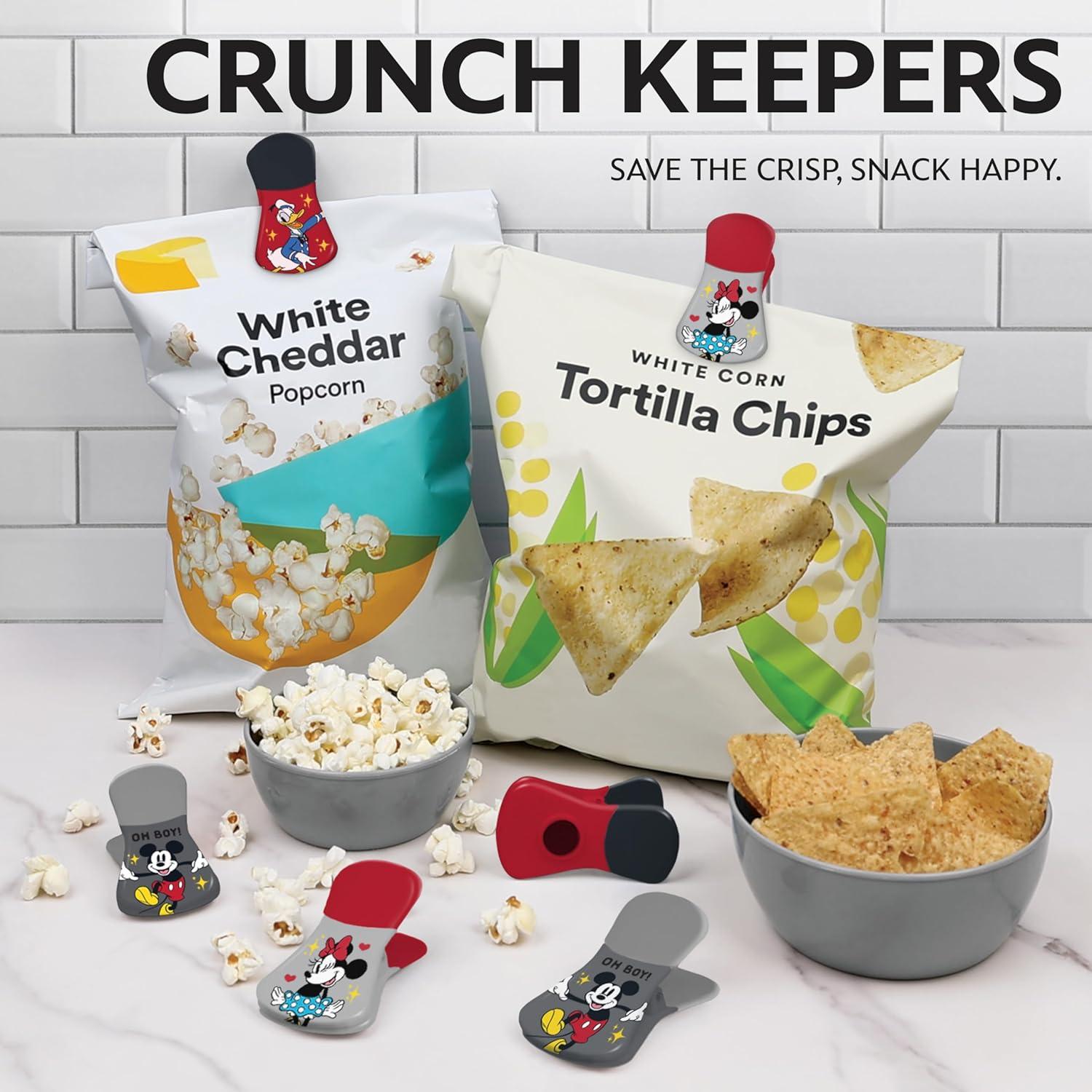 Pinzas Magnéticas Disney - Set de 6 para Bolsas de Alimentos