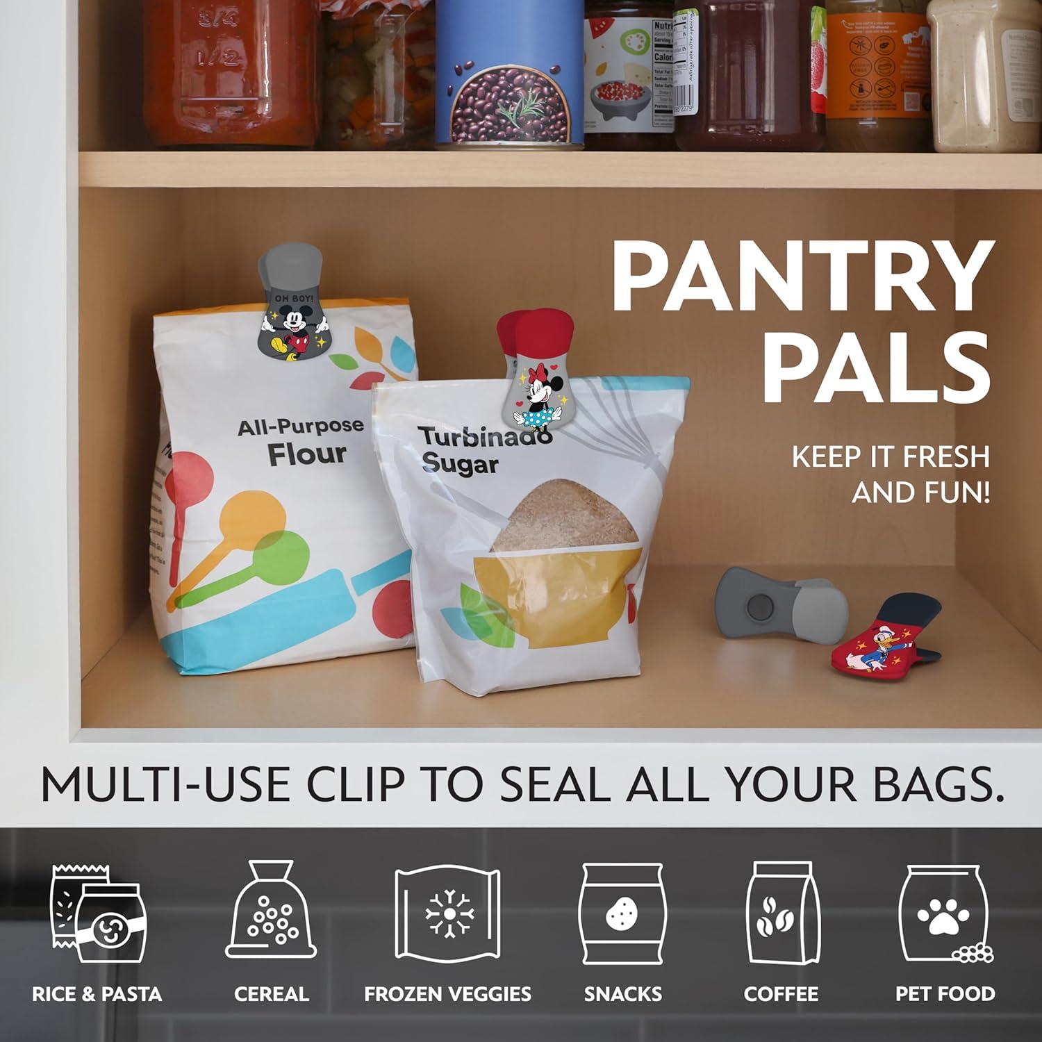 Pinzas Magnéticas Disney - Set de 6 para Bolsas de Alimentos