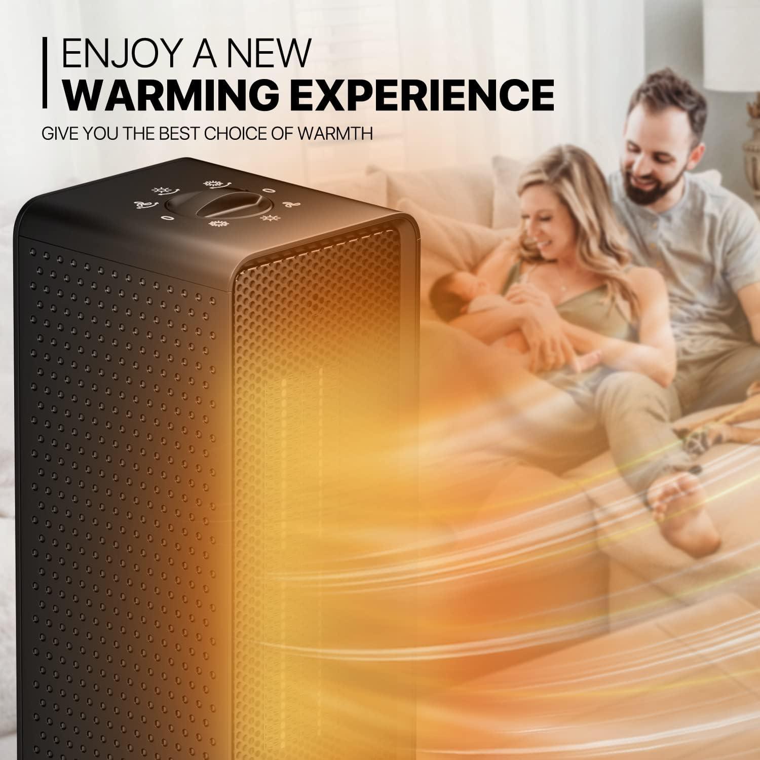 Calefactor Eléctrico Portátil MoNiBloom A23-HT-008-BK 120V