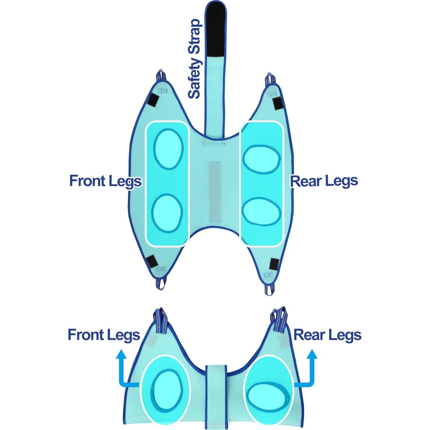 Hamaca de Aseo para Perros Kkiimatt L Turquesa 19kg Máx