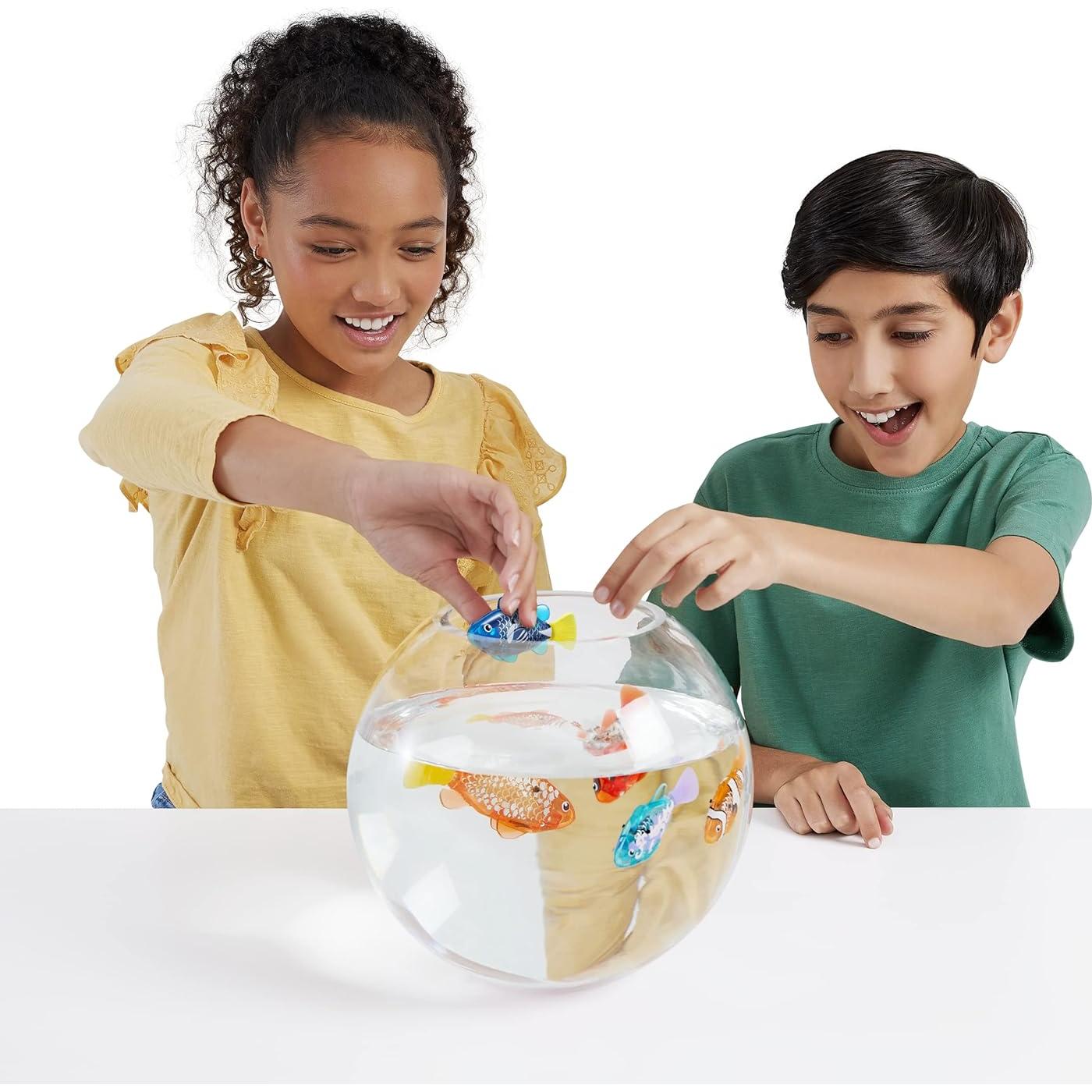 Robo Fish ZURU Pez Robótico Nadador 2 Piezas Turquesa Naranja