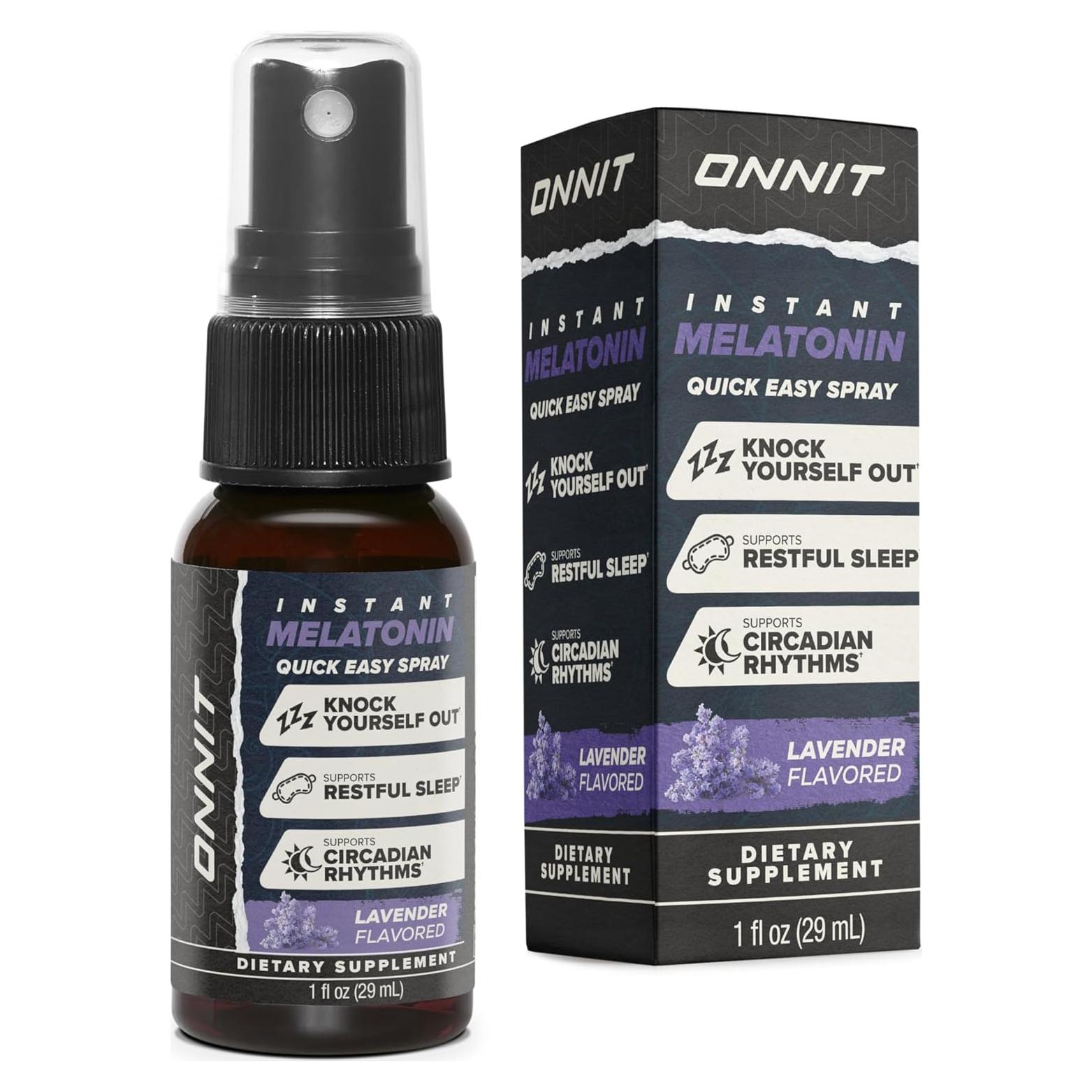 Spray de Melatonina ONNIT 30 ml Sabor Lavanda 3 mg