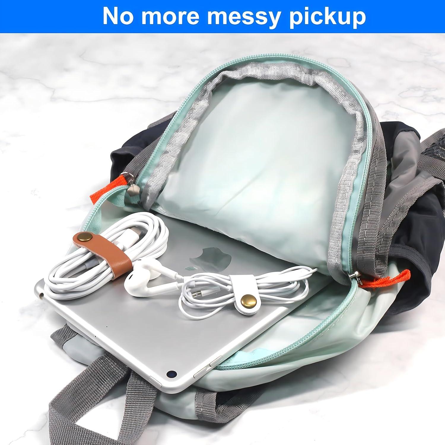 Organizador de Cables de Cuero Coideal 20 Pcs Reutilizables