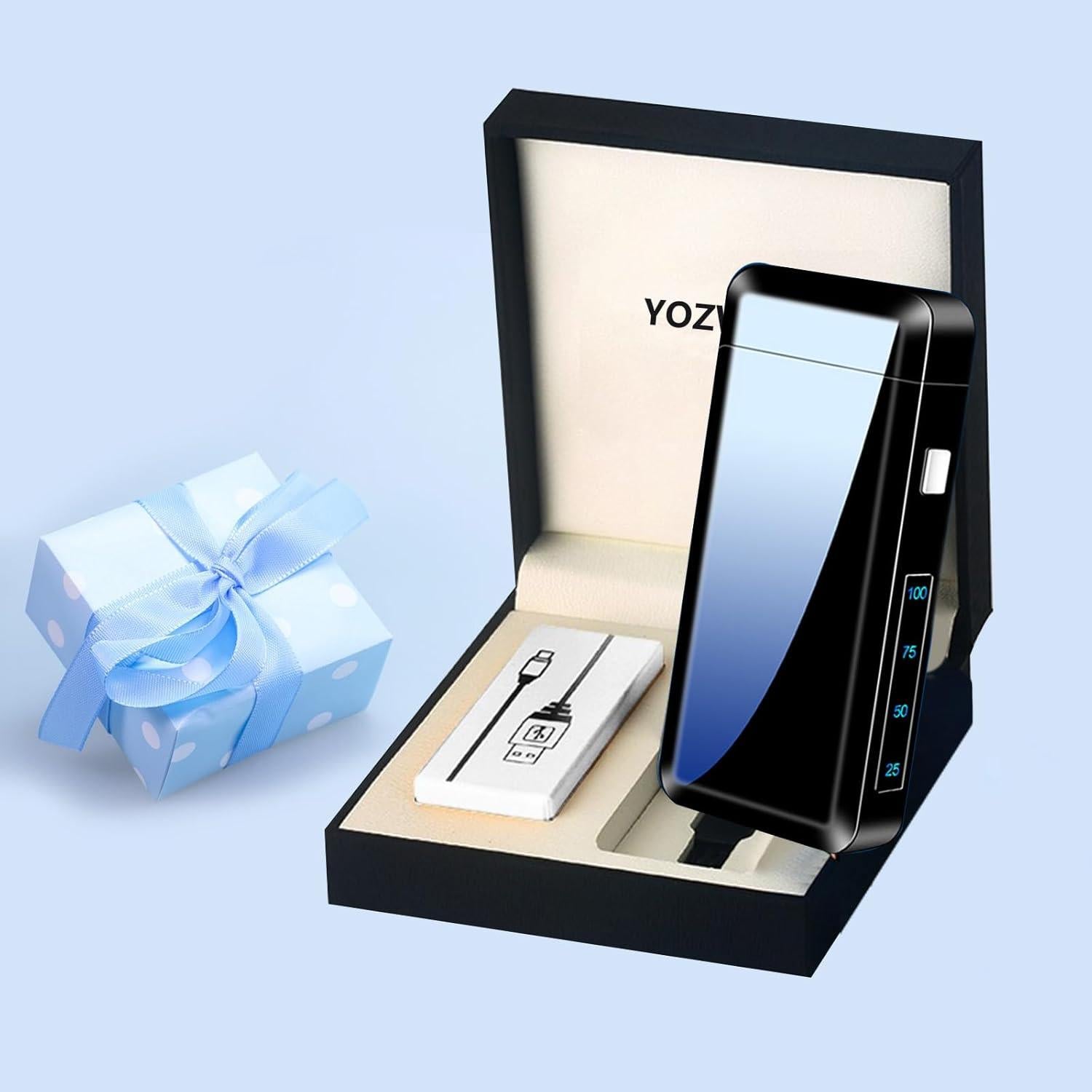 Encendedor Eléctrico Recargable YOZWOO Dragón Negro 100g