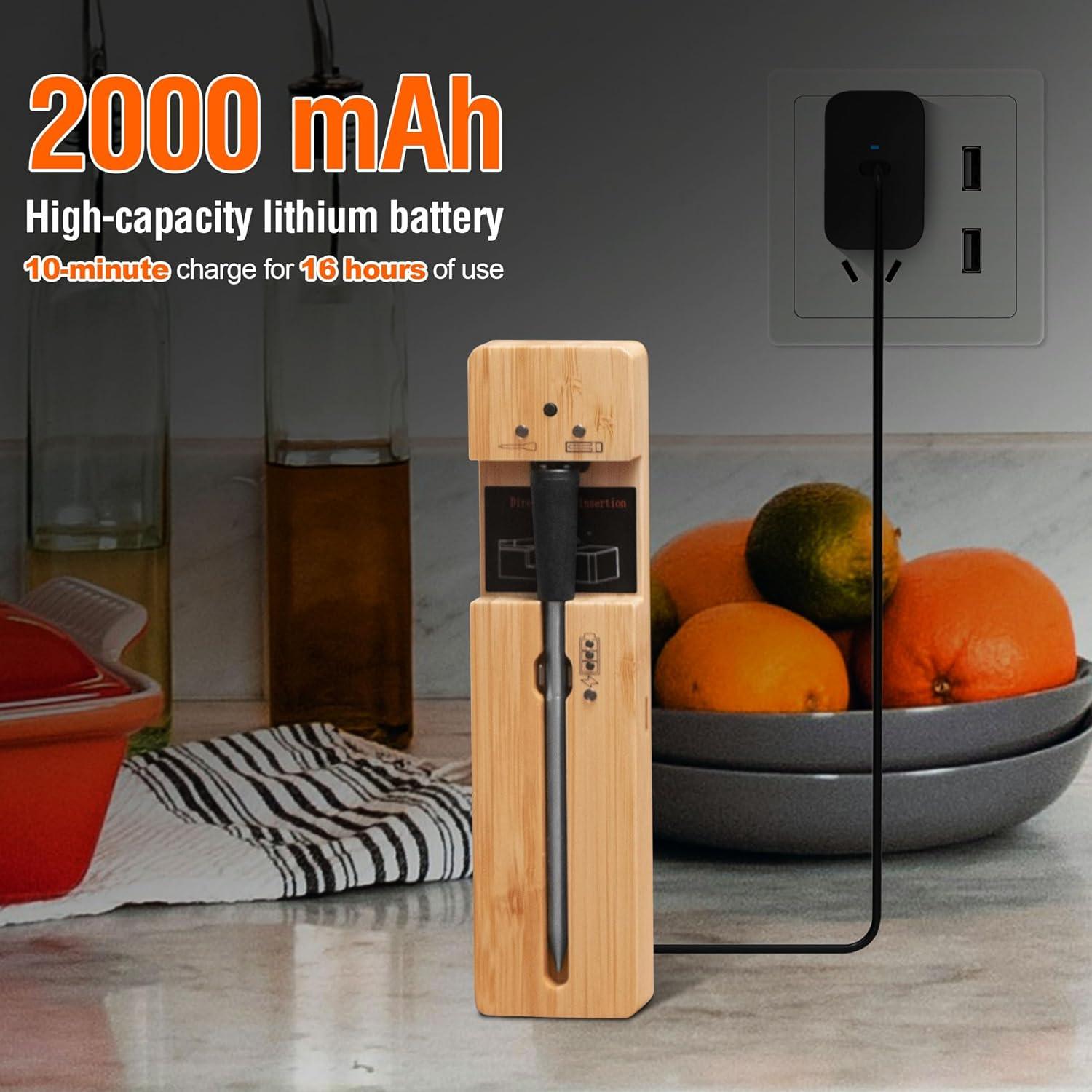 Termómetro de Carne Inalámbrico Bluetooth LFCFORLDX FM200