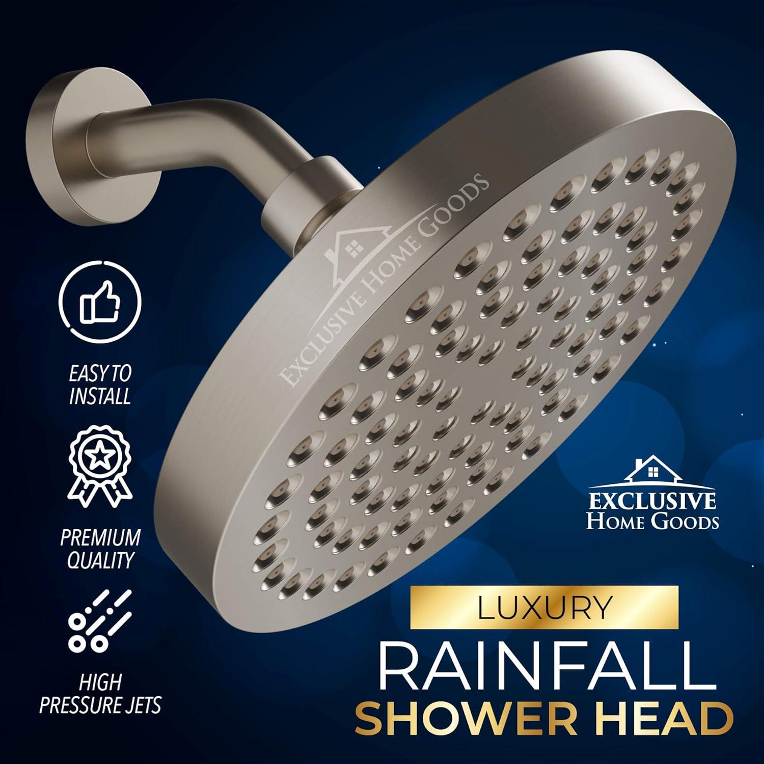 Cabezal de Ducha Heatsistence 6" Alta Presión Cromado ABS