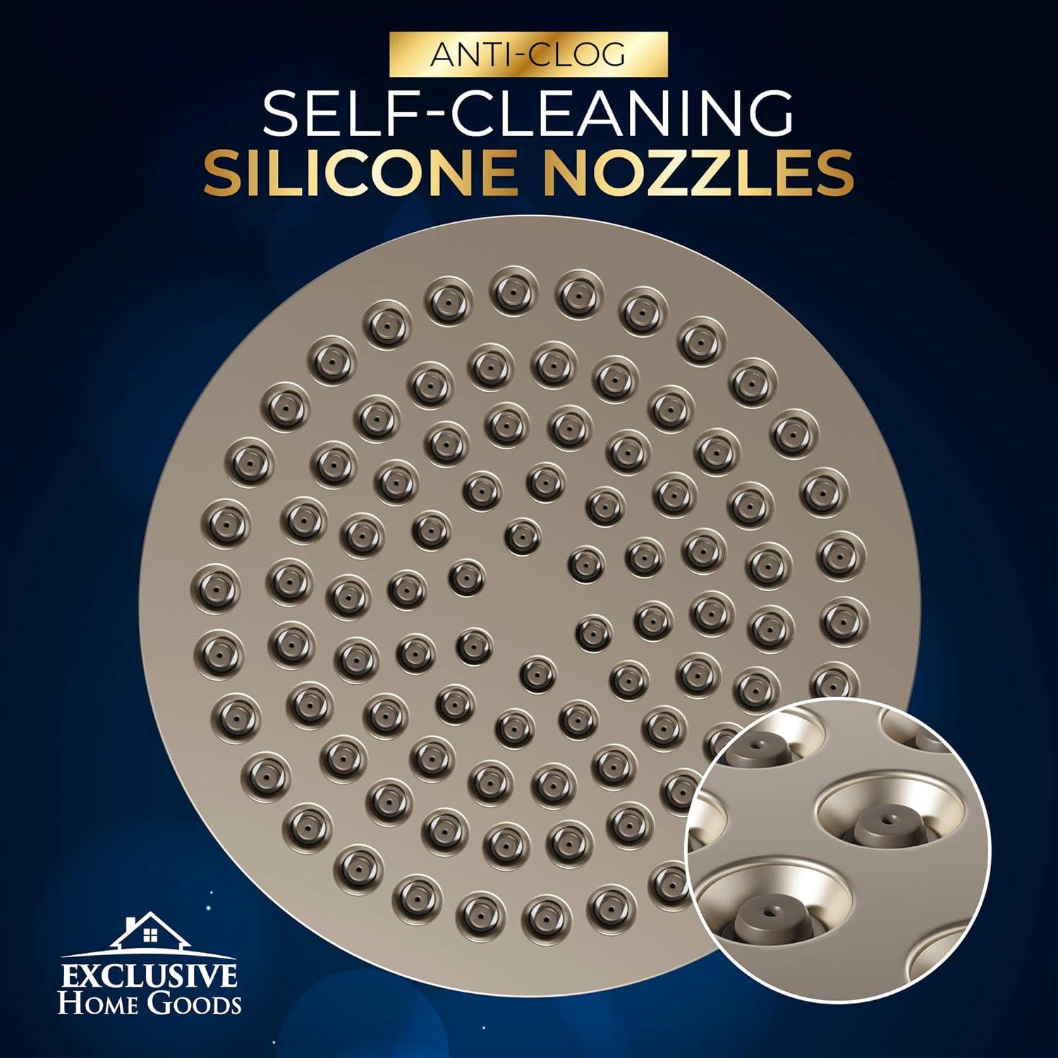 Cabezal de Ducha Heatsistence 6" Alta Presión Cromado ABS