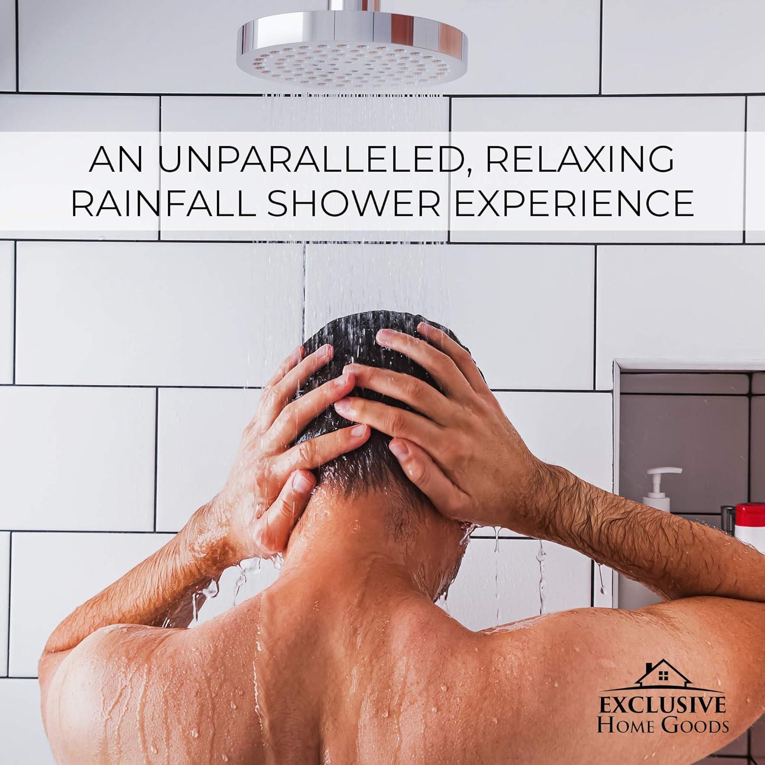 Cabezal de Ducha Heatsistence 6" Alta Presión Cromado ABS