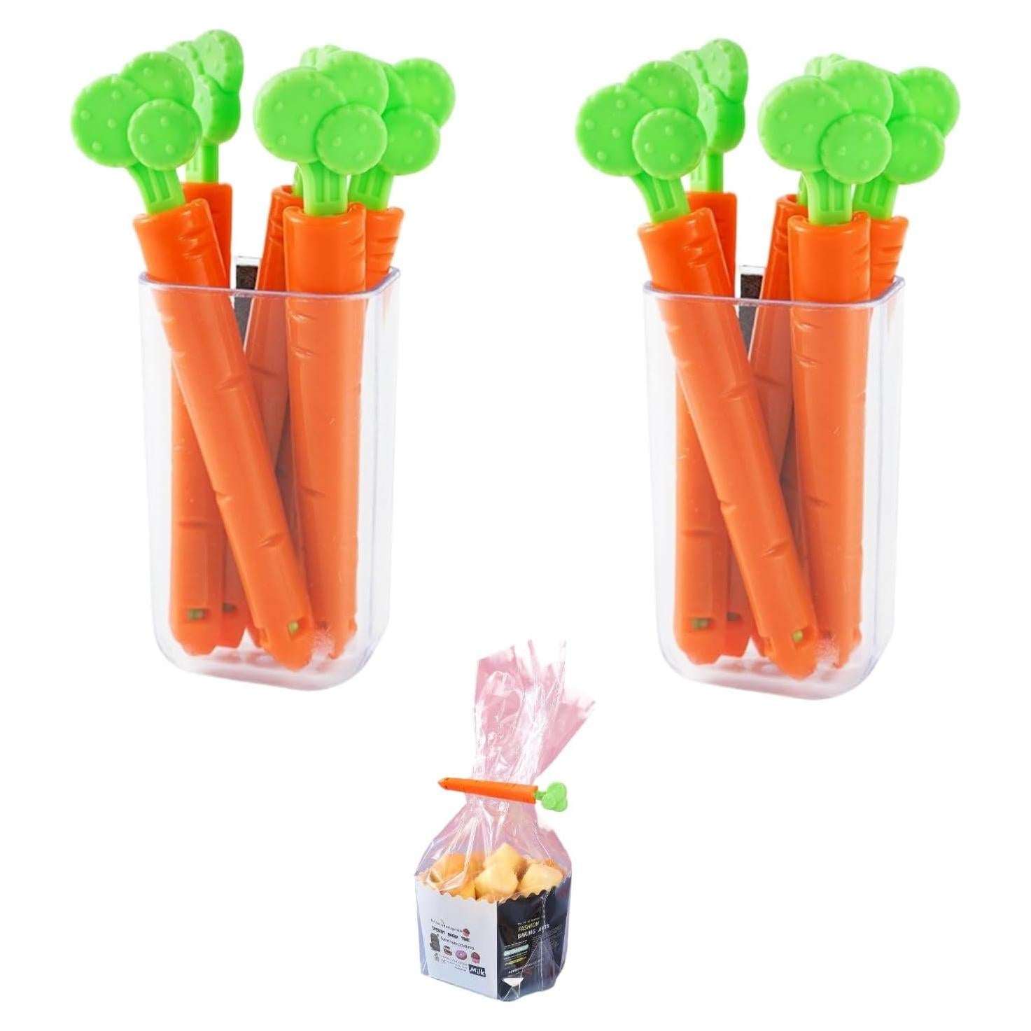 Pinzas para Sellar Alimentos Xingyuexuan - 10 Piezas con Cajas Magnéticas