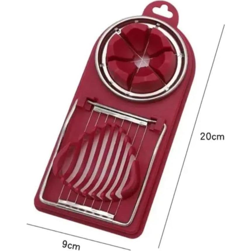 Cortador de Huevos Multifuncional Genérico Cereza 19.8x9 cm