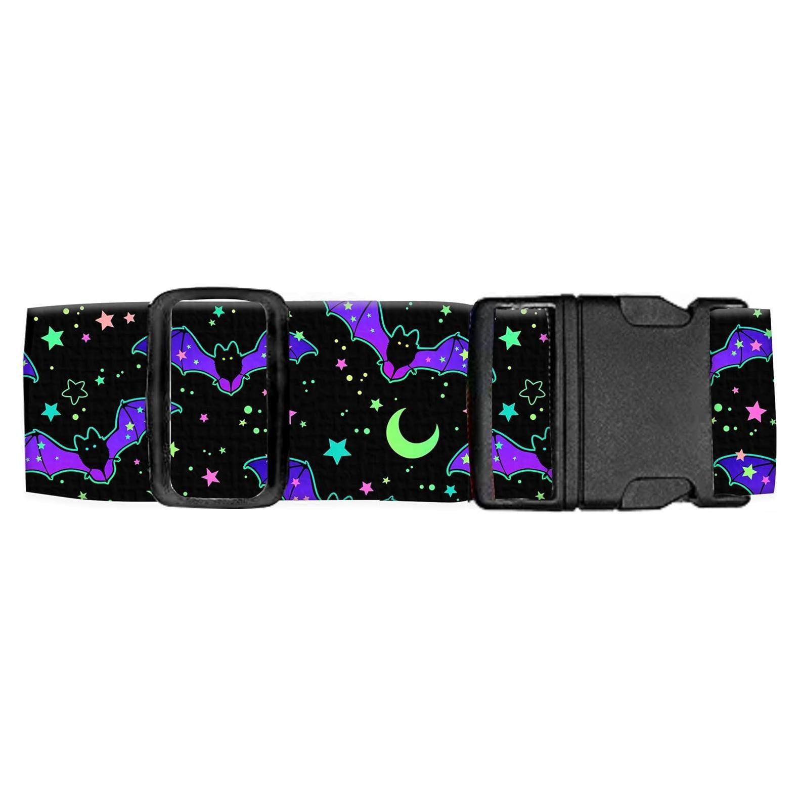 Correa de Equipaje Ajustable Luggitime Murciélagos Estrellas 120-200 cm