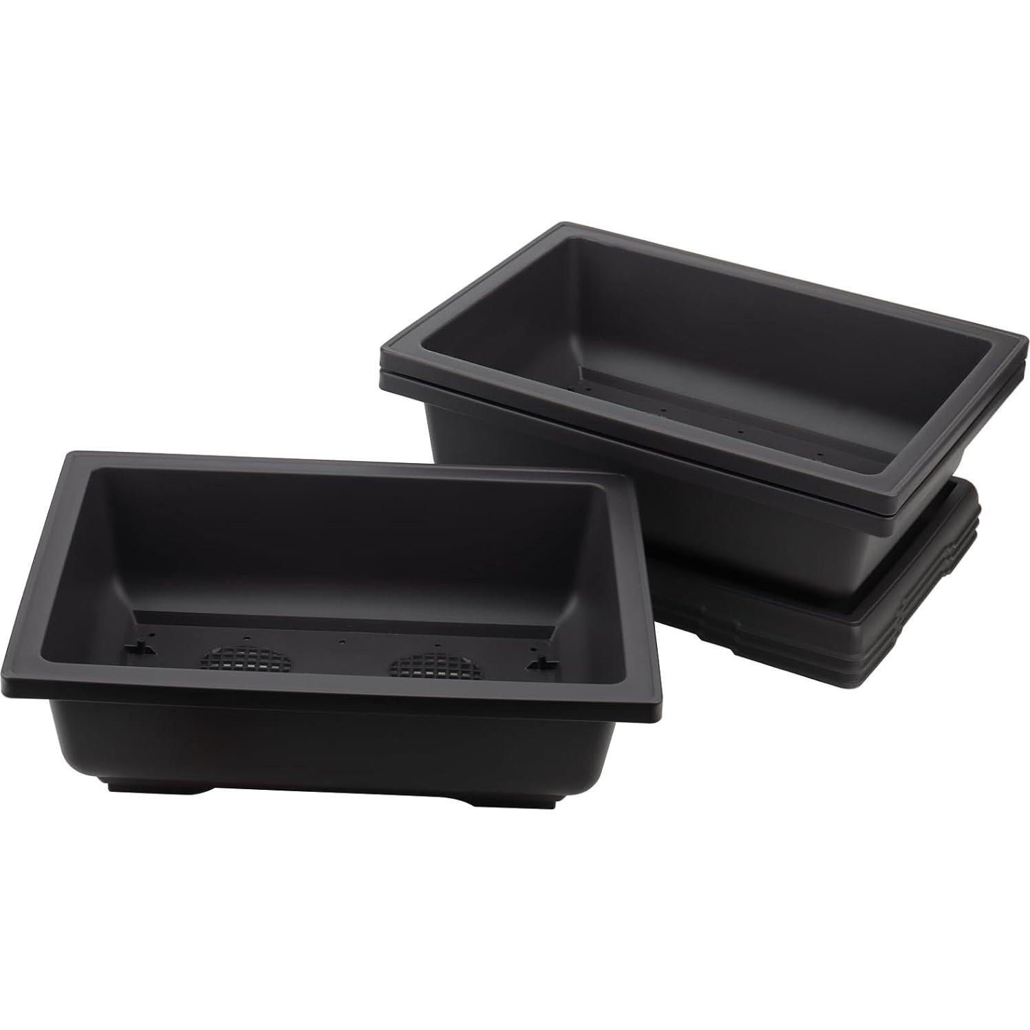 Macetas KINJOEK 3 PCS 35.56 cm para Bonsai con Drenaje