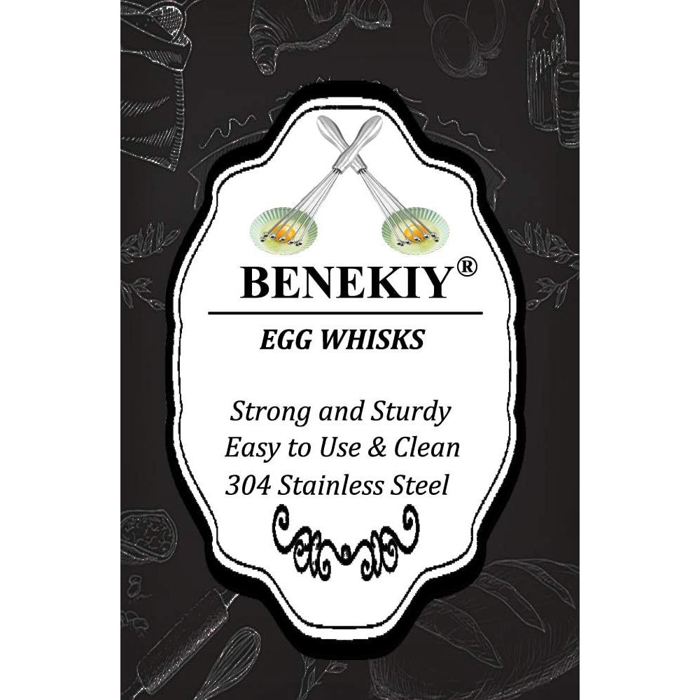 Batidor de huevos BENEKIY de acero inoxidable 25.4 cm