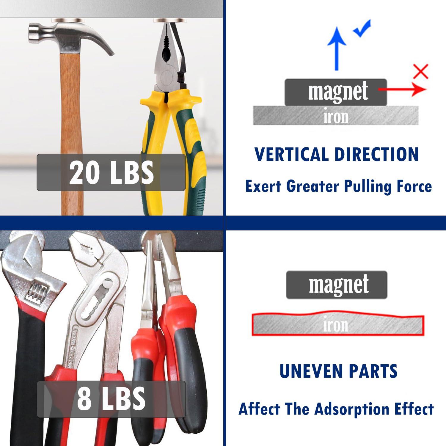 Imanes de Neodimio DIYMAG 3,20 cm con adhesivo - Paquete de 6