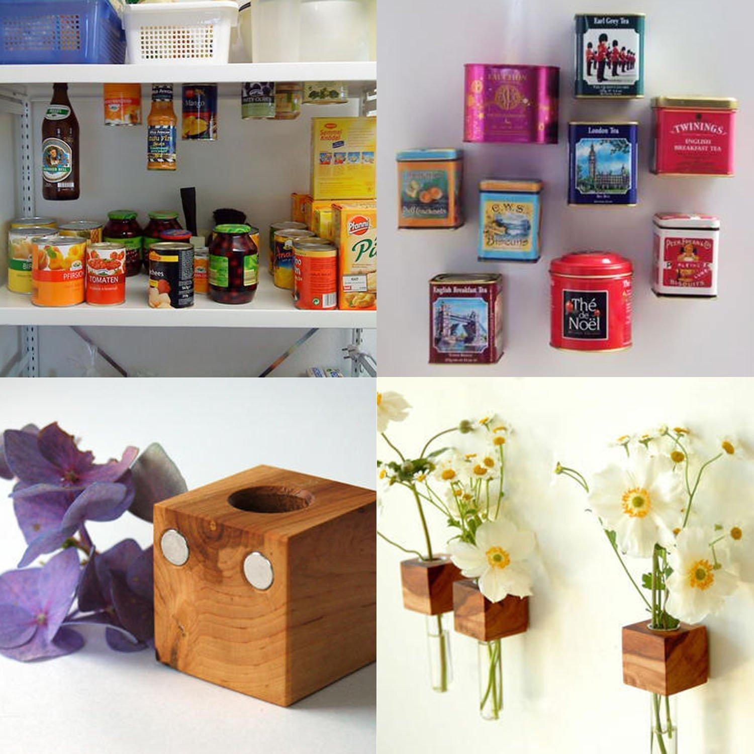 Imanes de Neodimio DIYMAG 3,20 cm con adhesivo - Paquete de 6