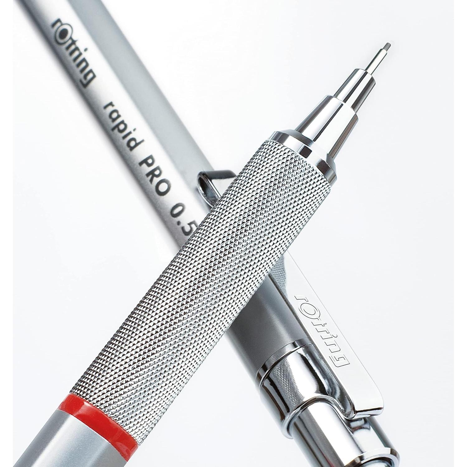 Lápiz Mecánico rOtring Rapid Pro 0.5 mm Plata