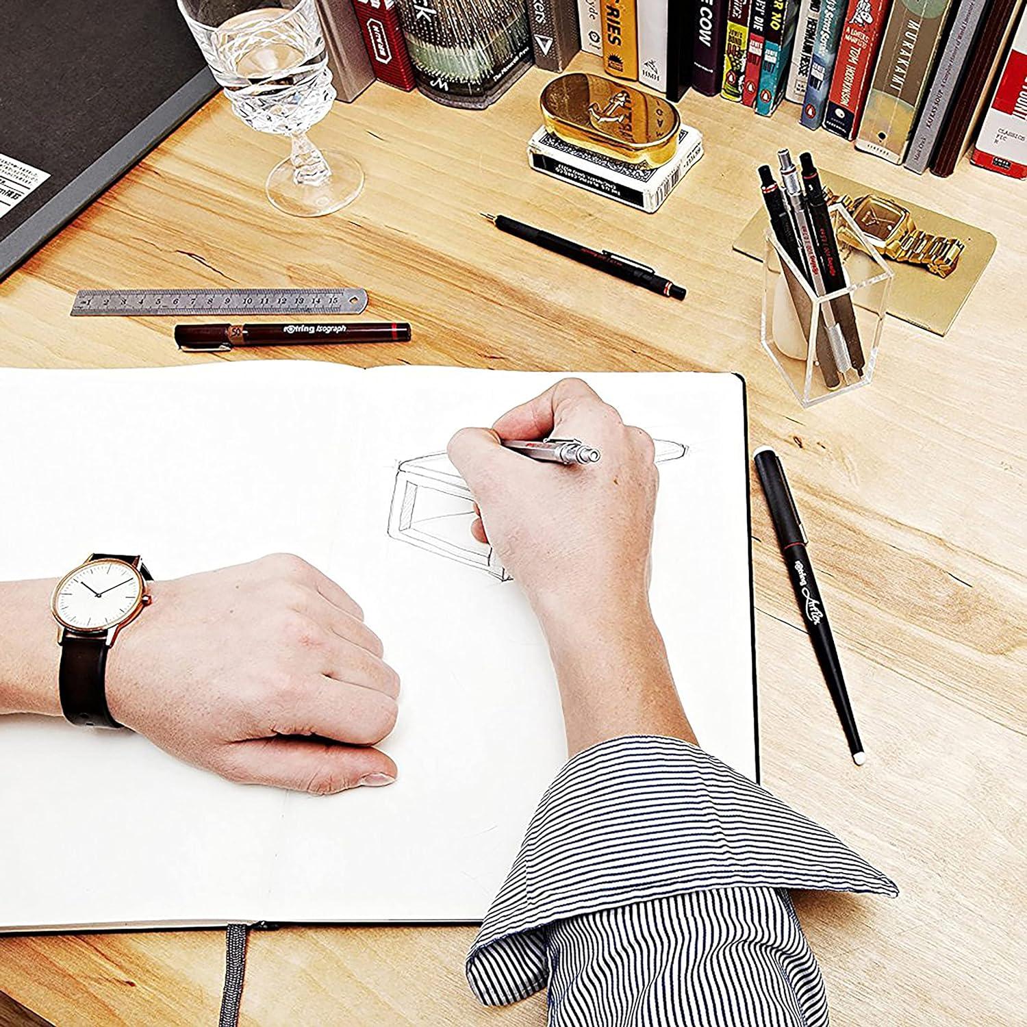 Lápiz Mecánico rOtring Rapid Pro 0.5 mm Plata