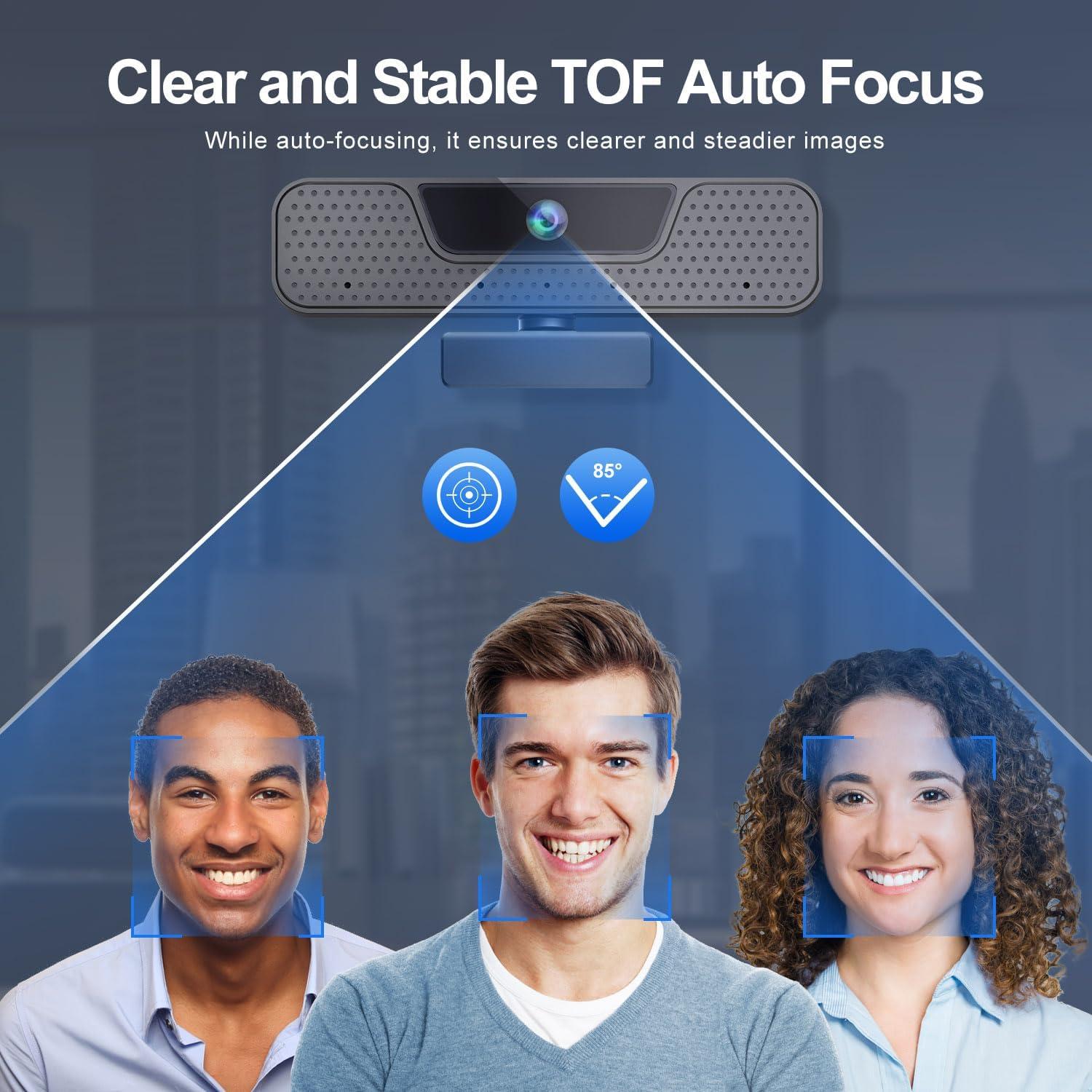 Cámara web 4K ToLuLu H10 con micrófonos y trípode