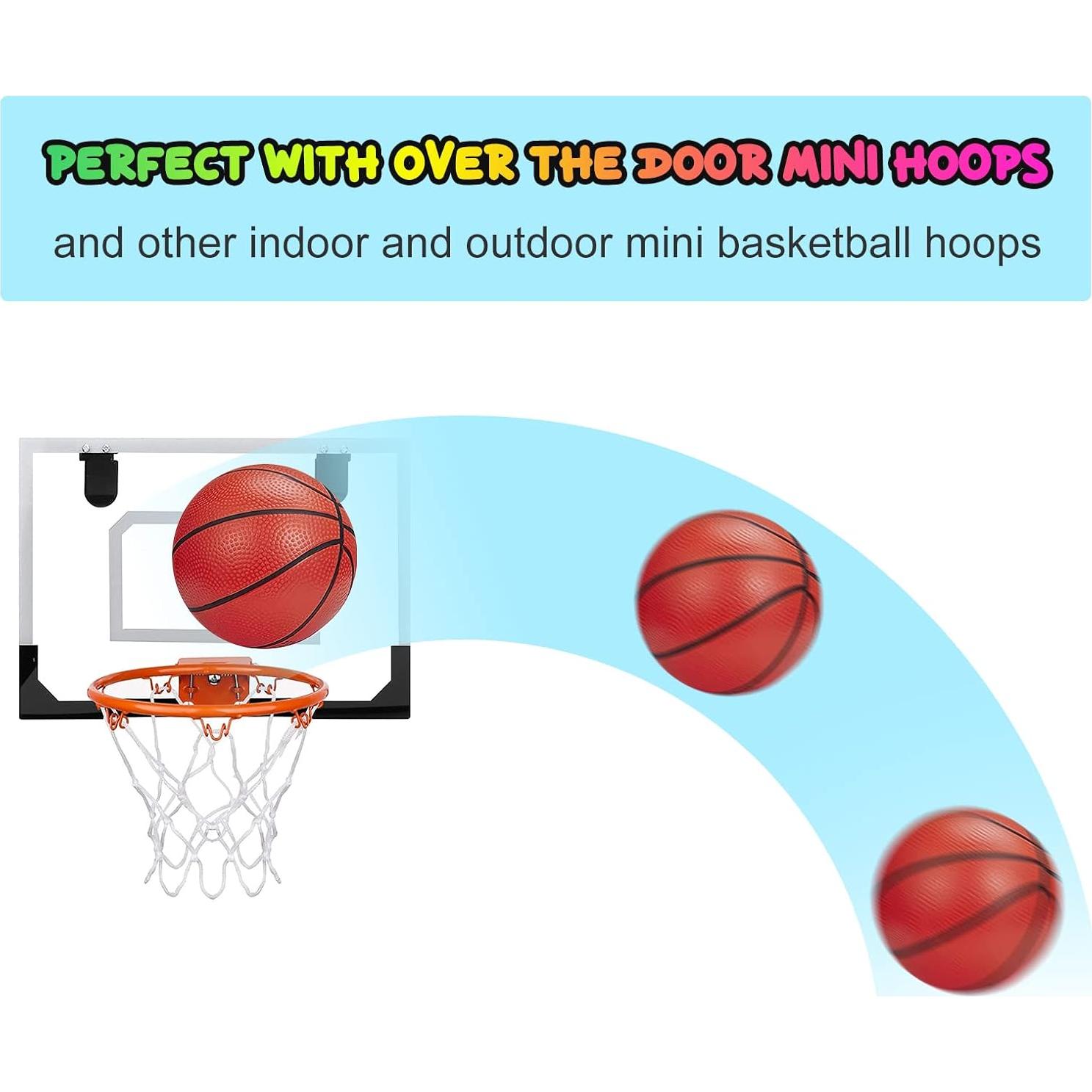 Mini Balones de Baloncesto Iyoyo 3 Piezas 15 cm con Bomba