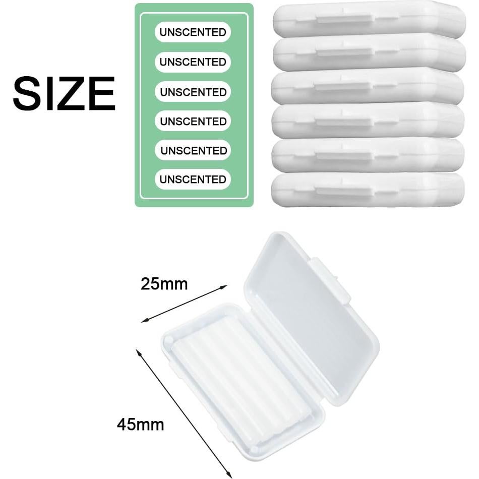 Cera Ortodóntica Dental RHUI para Brackets Sin Fragancia 6 Paquete