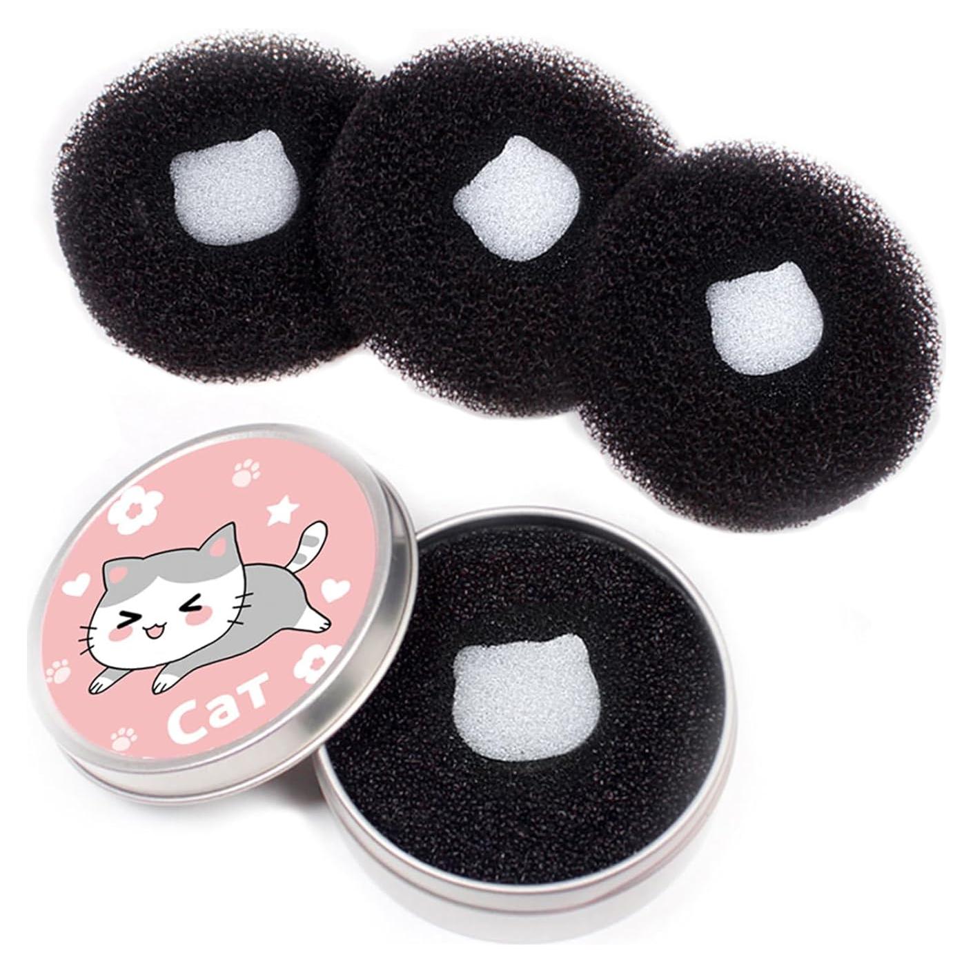 Limpiador de Brochas de Maquillaje Ideal Swan - 4 Esponjas Stipple