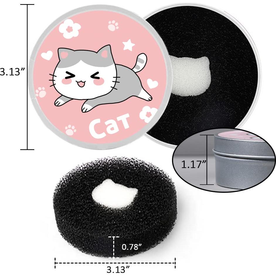 Limpiador de Brochas de Maquillaje Ideal Swan - 4 Esponjas Stipple