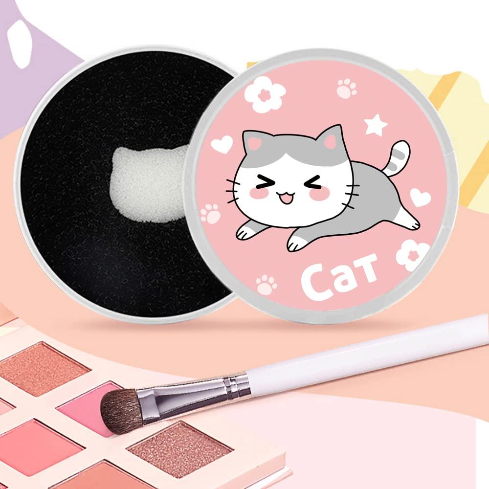 Limpiador de Brochas de Maquillaje Ideal Swan - 4 Esponjas Stipple